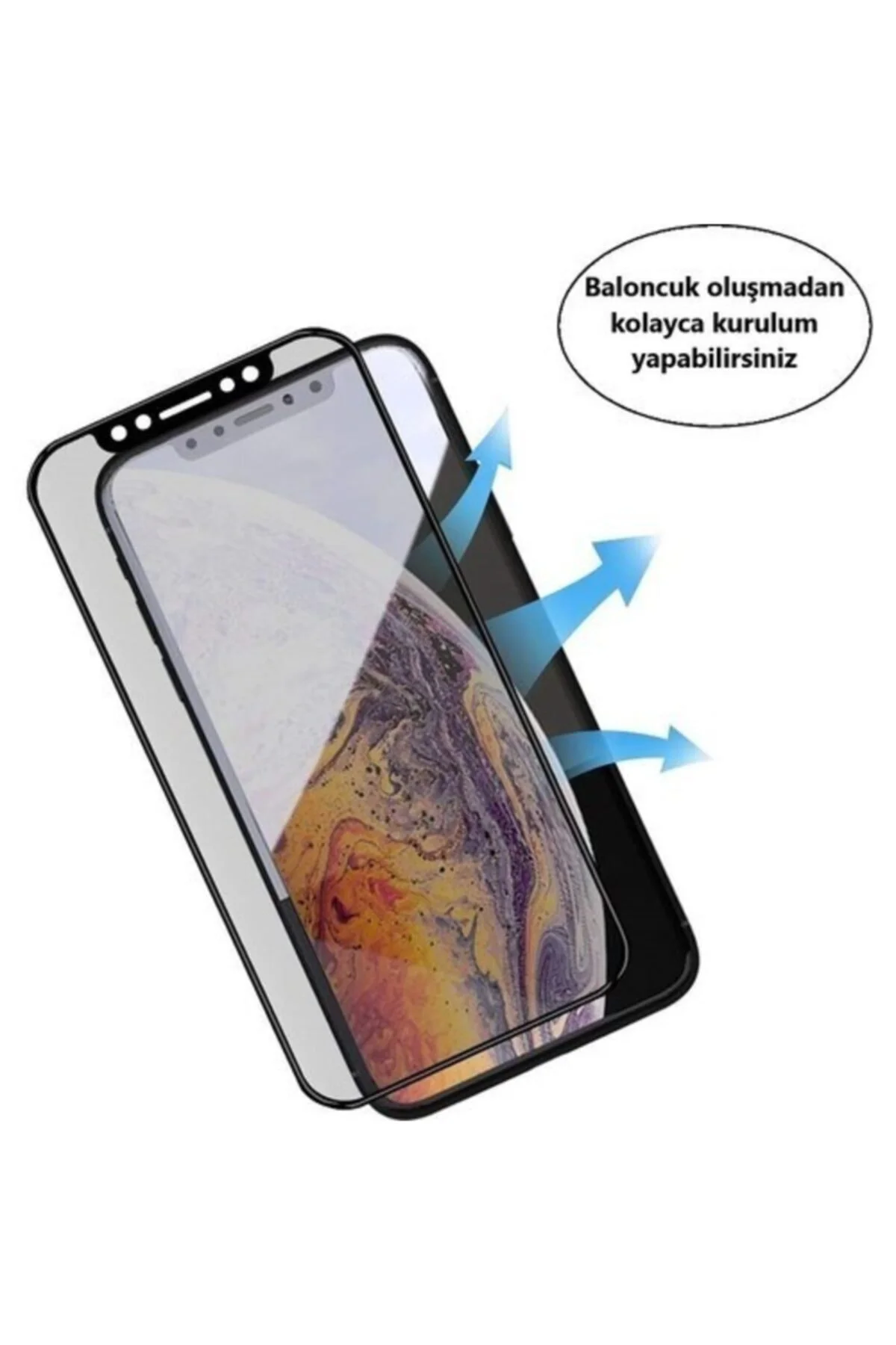 Iphone 11 (6.1) Privacy Mat Seramik Hayalet Ekran Koruyucu Cam - Logis Görsel 2