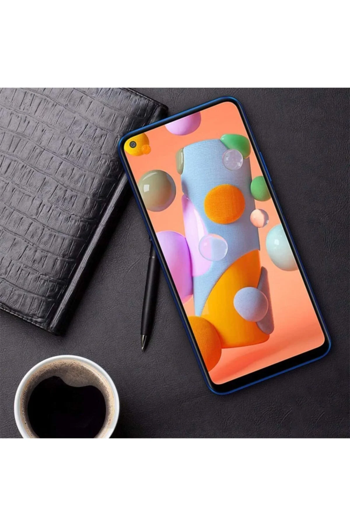 Samsung Galaxy A11 5d Mat Seramik Tam Kaplayan Ekran Koruyucu Cam - Logis Görsel 5
