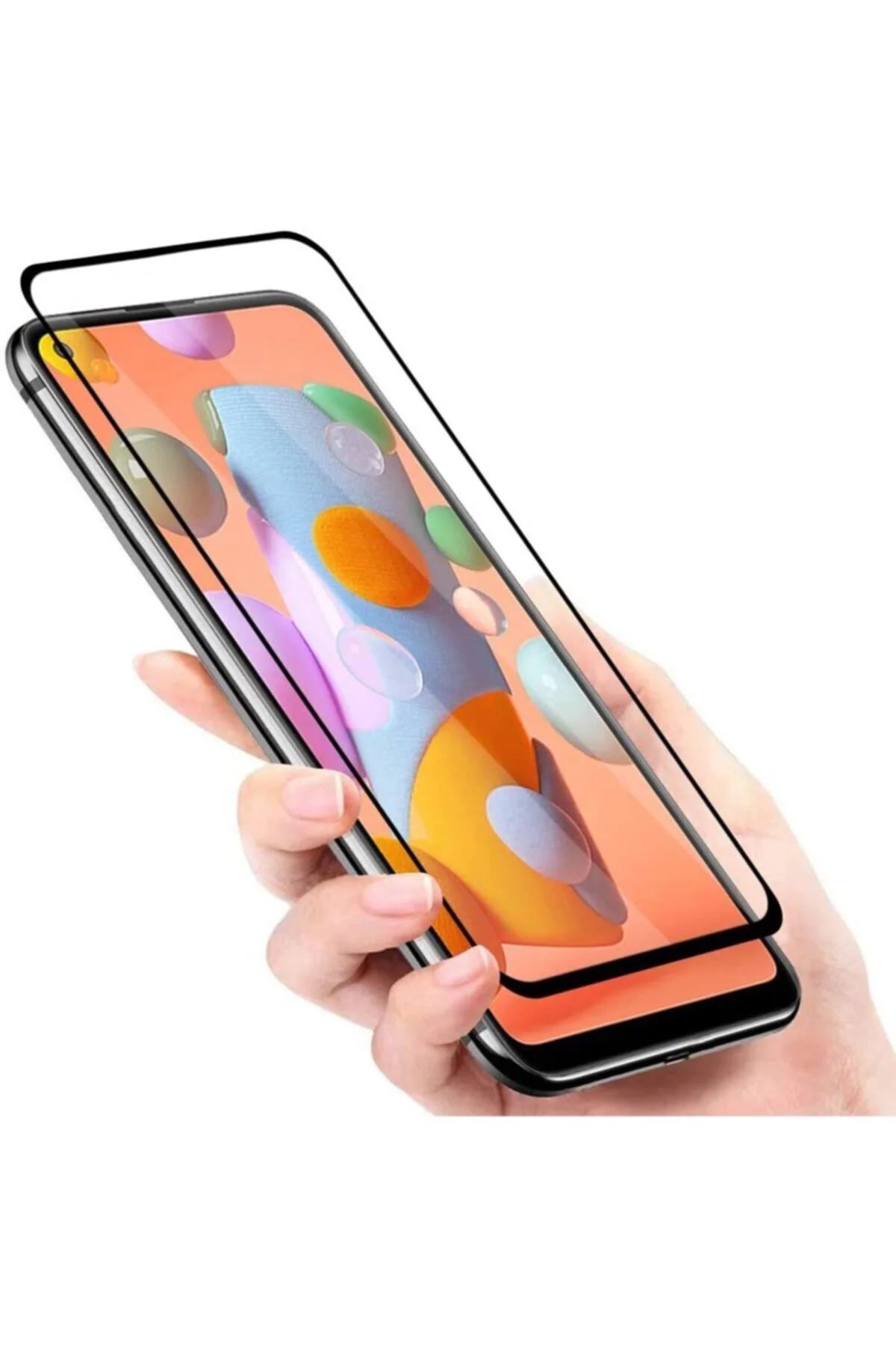 Samsung Galaxy A11 5d Mat Seramik Tam Kaplayan Ekran Koruyucu Cam - Logis Görsel 4