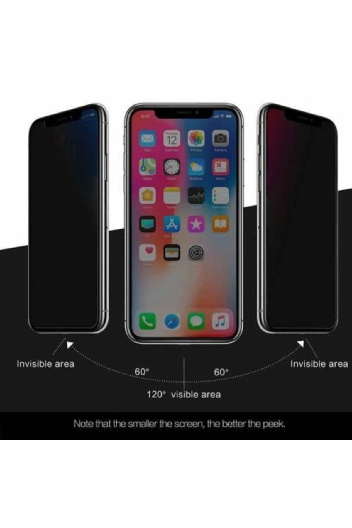 For Apple Iphone 11 Pro Max (6.5") Full-screen Privacy Mat Görünmez Hayalet Ekran - Logis Görsel 7
