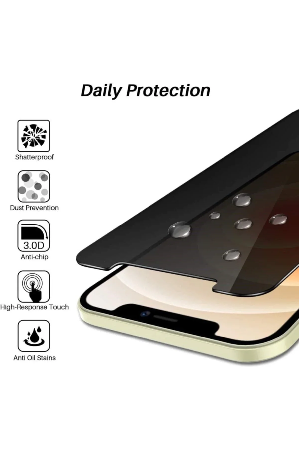 For Apple Iphone Xs Max (6.5") Full-screen Privacy Mat Görünmez Hayalet Ekran - Logis Görsel 5