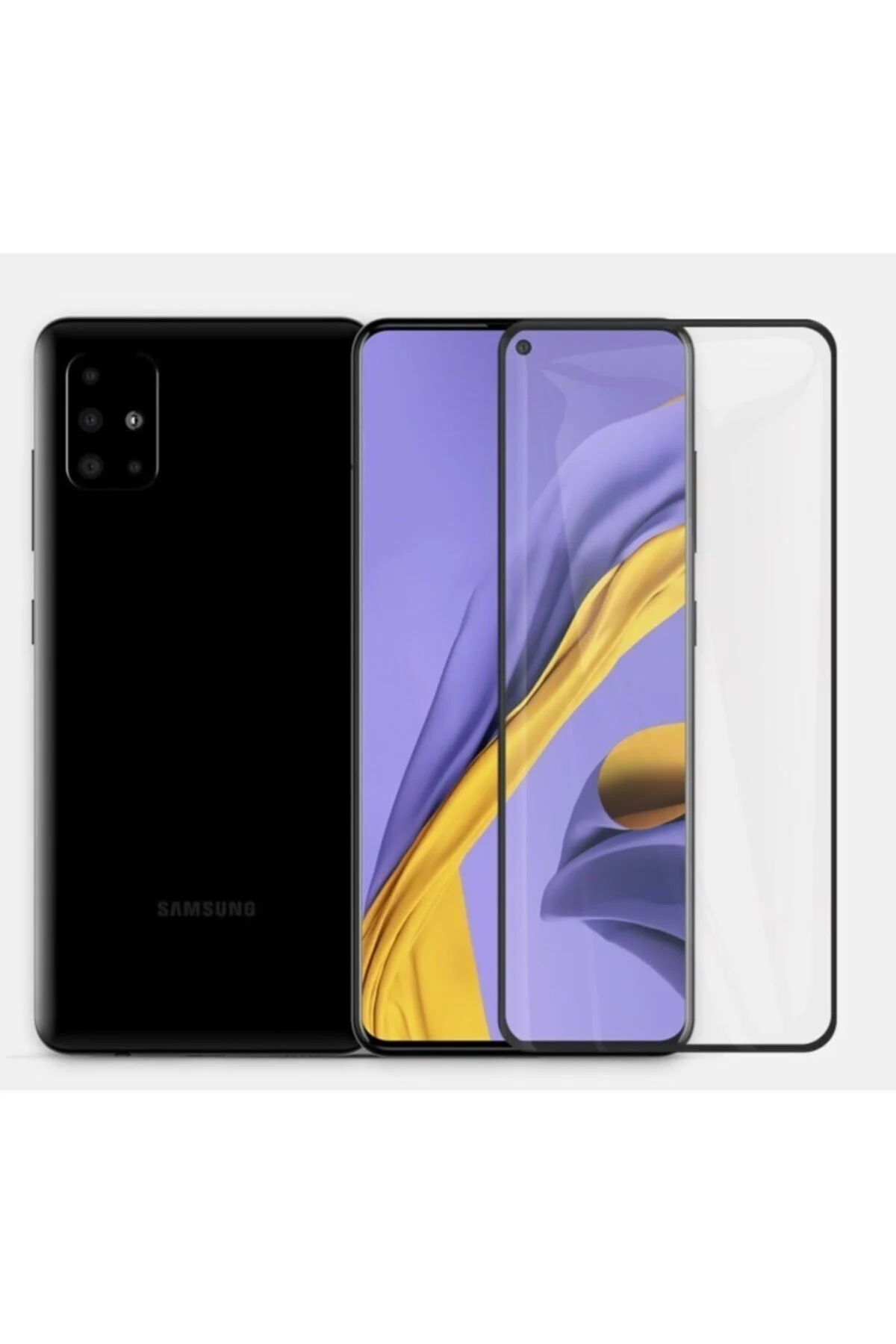 Samsung Galaxy A51 5d Mat Seramik Tam Kaplayan Ekran Koruyucu Cam