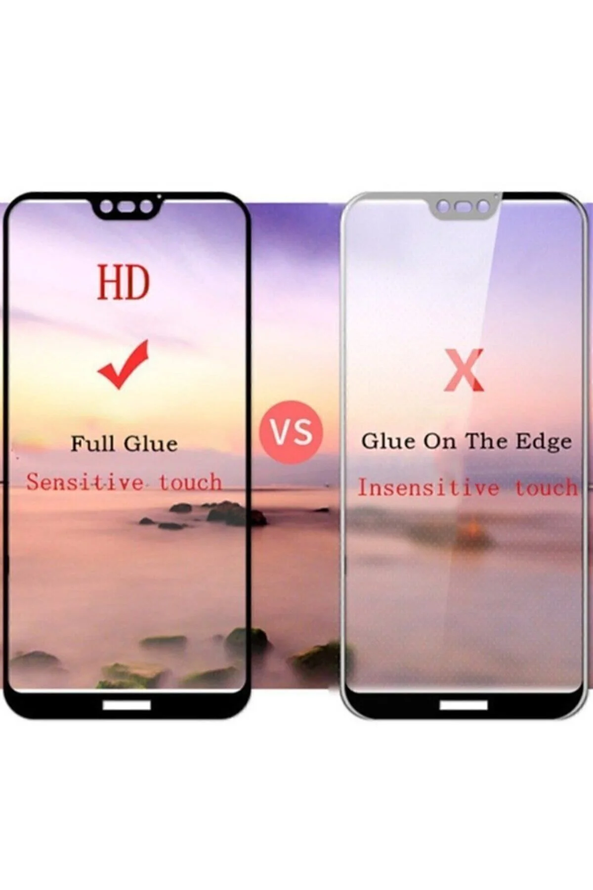 Xiaomi Redmi 7 5d Ekran Koruyucu Kırılmaz Cam Tam Kaplayan - Logis Görsel 6