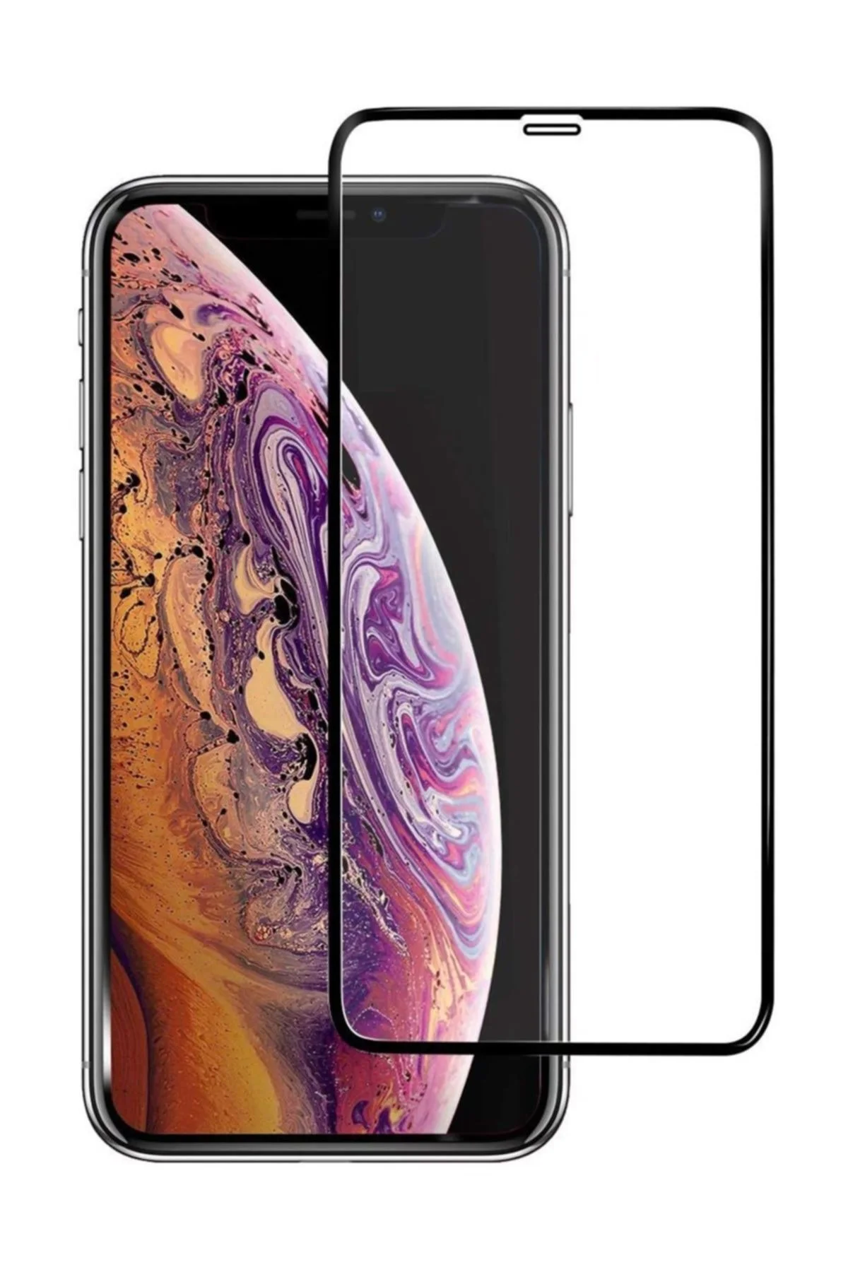 Idiltech Apple Iphone Xs Max Kavisli Tam Kaplayan 5d Kırılmaz Ekran Koruyucu