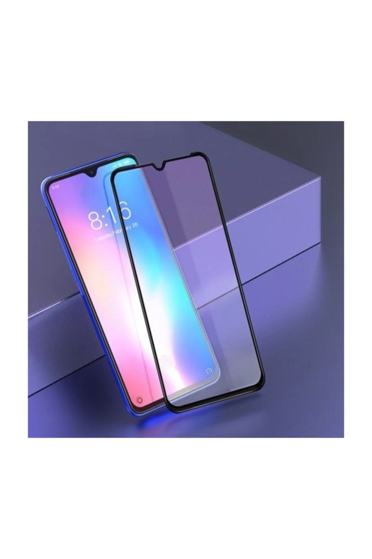 Xiaomi Redmi Note 8 Pro 6d Tam Kaplayan Ekran Koruyucu Cam