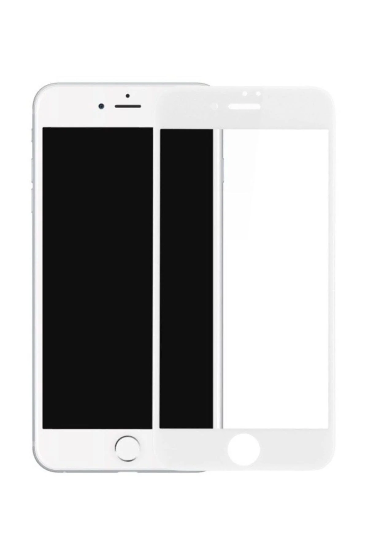 Apple Iphone 6s 5d Tam Kaplayan Ekran Koruyucu Kırılmaz Cam Beyaz - Logis Görsel 3