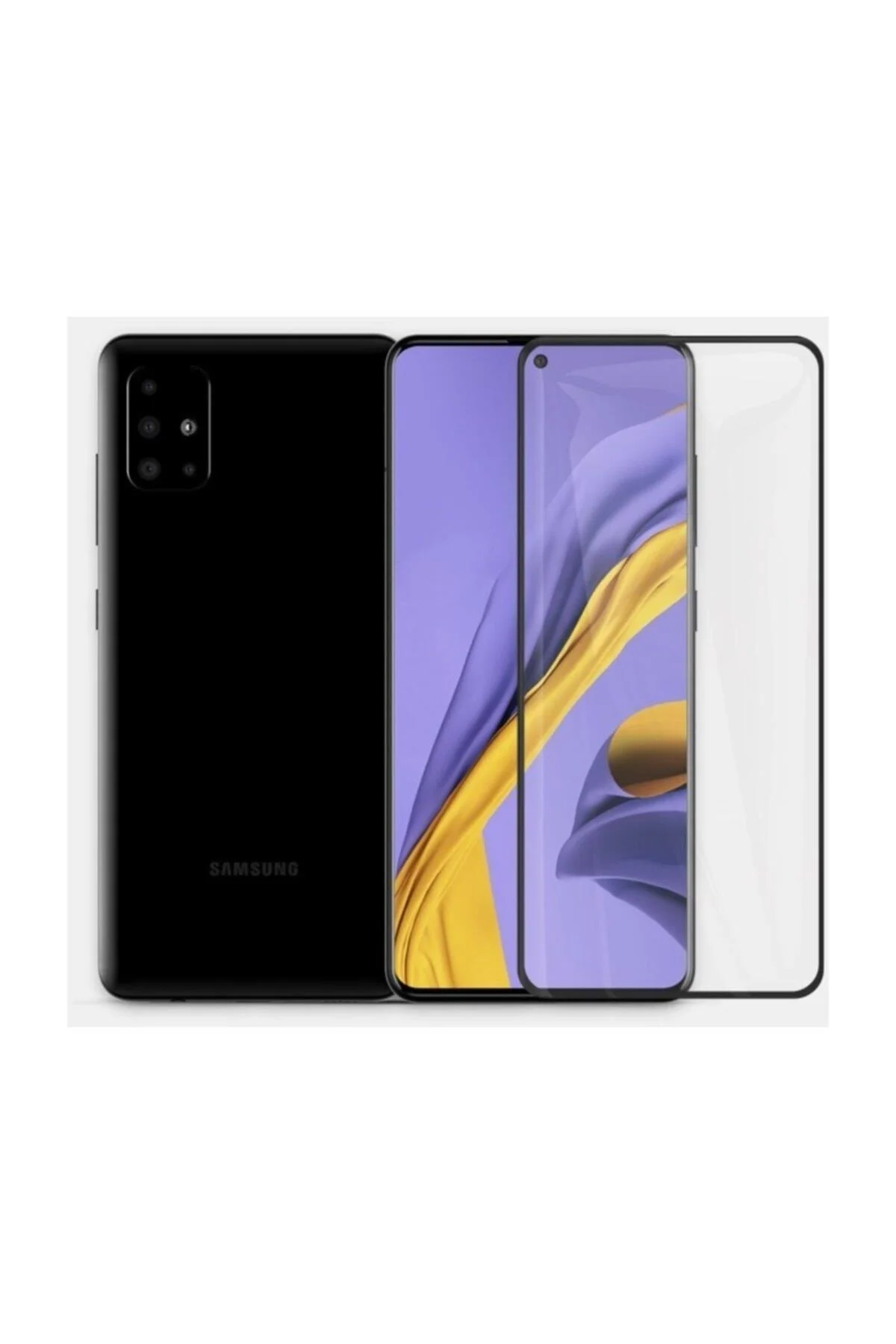Samsung Galaxy A51 5d Tam Kaplayan Ekran Koruyucu Kırılmaz Cam