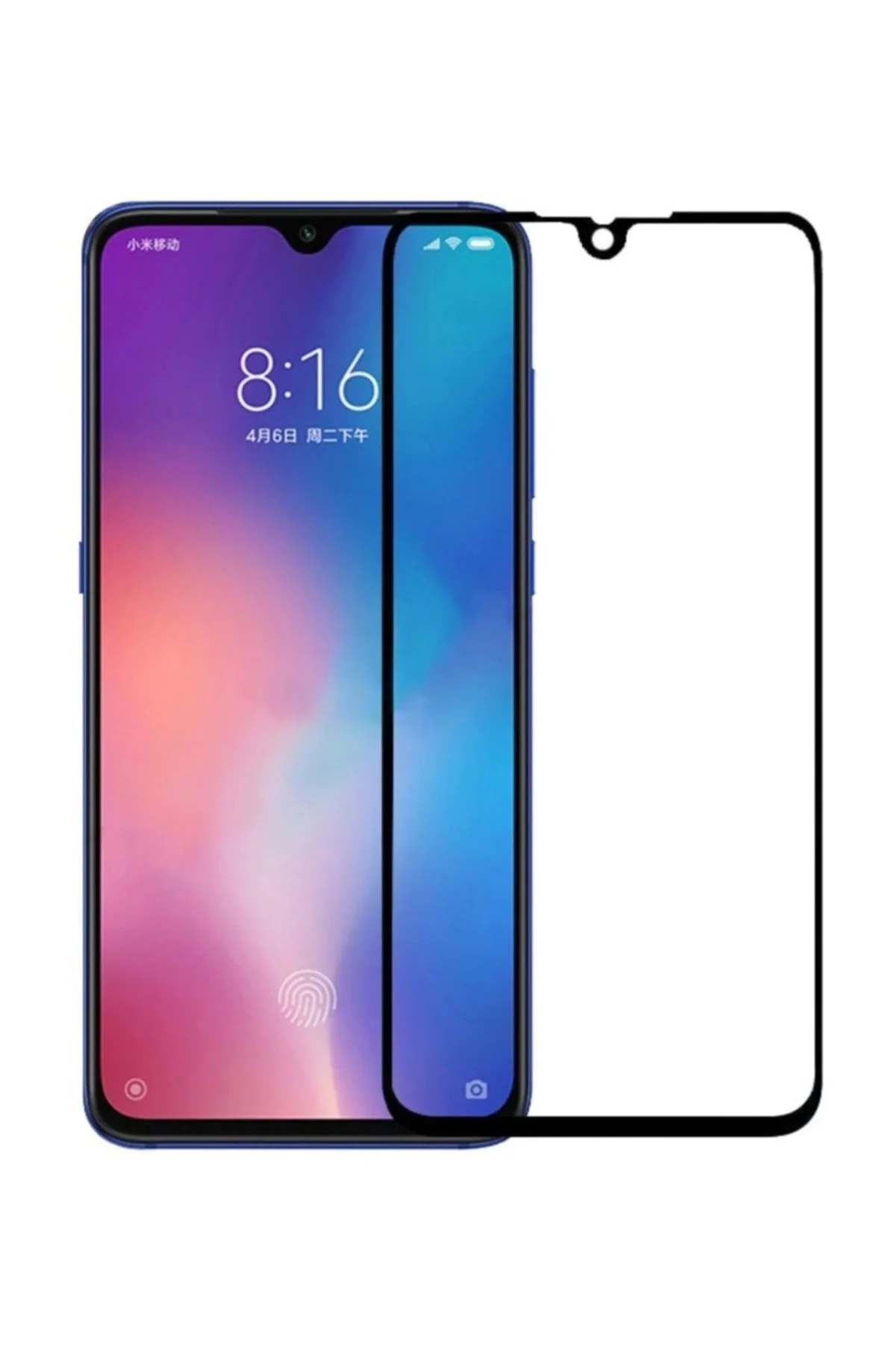 Xiaomi Mi 9 5d Tam Kaplayan Ekran Koruyucu Kırılmaz Cam