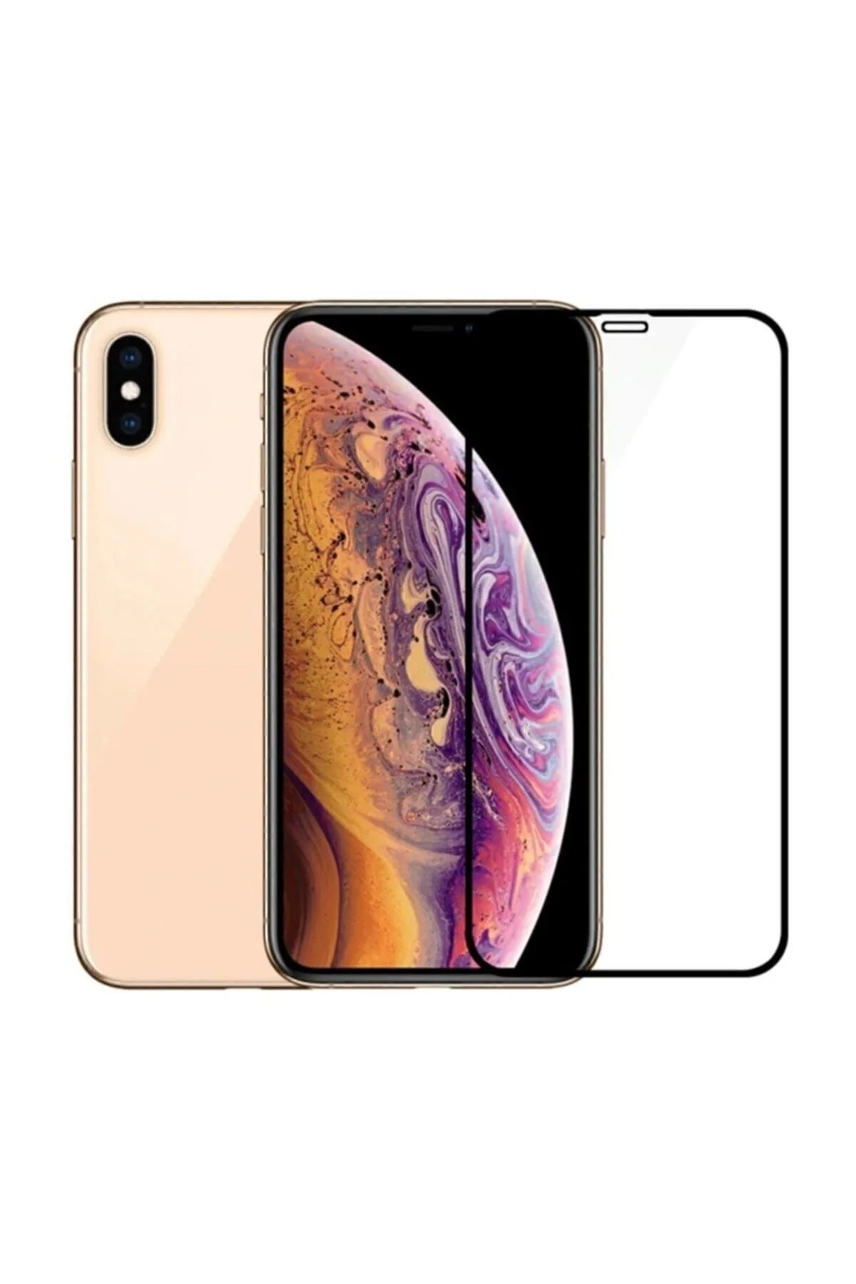 Apple Iphone Xs 5d Tam Kaplayan Ekran Koruyucu Kırılmaz Cam