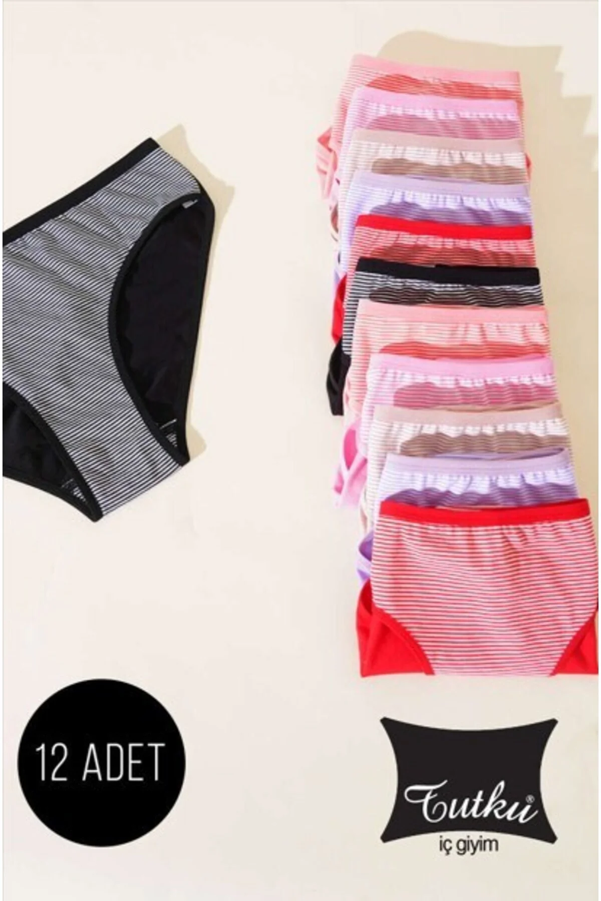 12' li BERRY Bikini Külot Kombin 0594 - Tutku Görsel 3