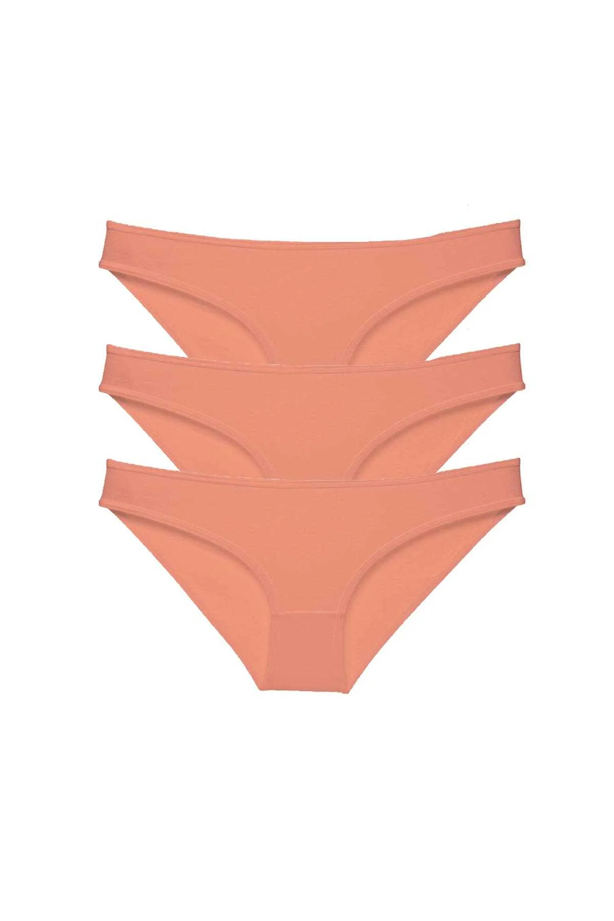 3 adet Süper Eko Set Likralı Kadın Slip Külot Pudra - Just Cheap Store Görsel 4