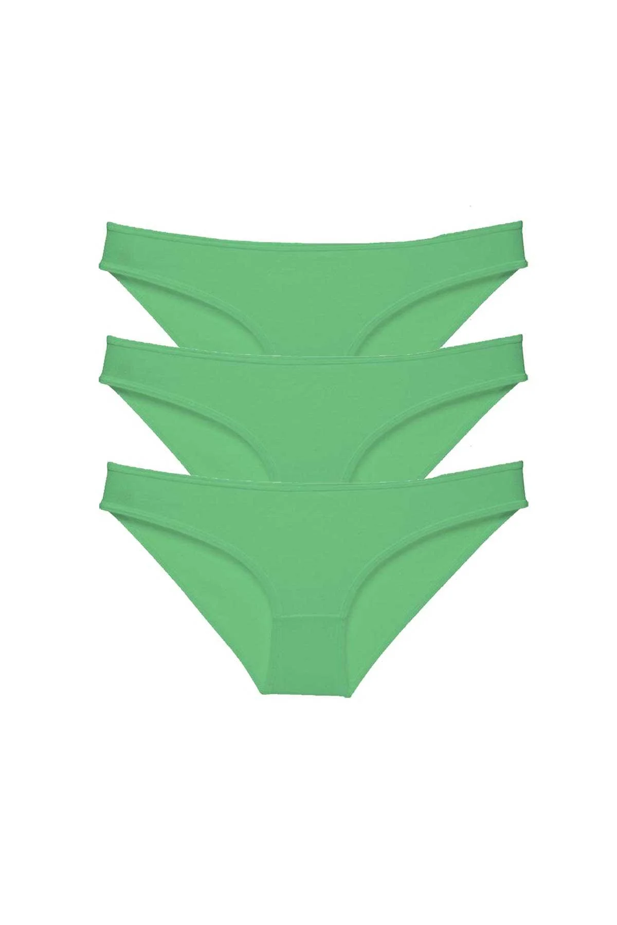 3 adet Süper Eko Set Likralı Kadın Slip Külot Yeşil - Just Cheap Store Görsel 4