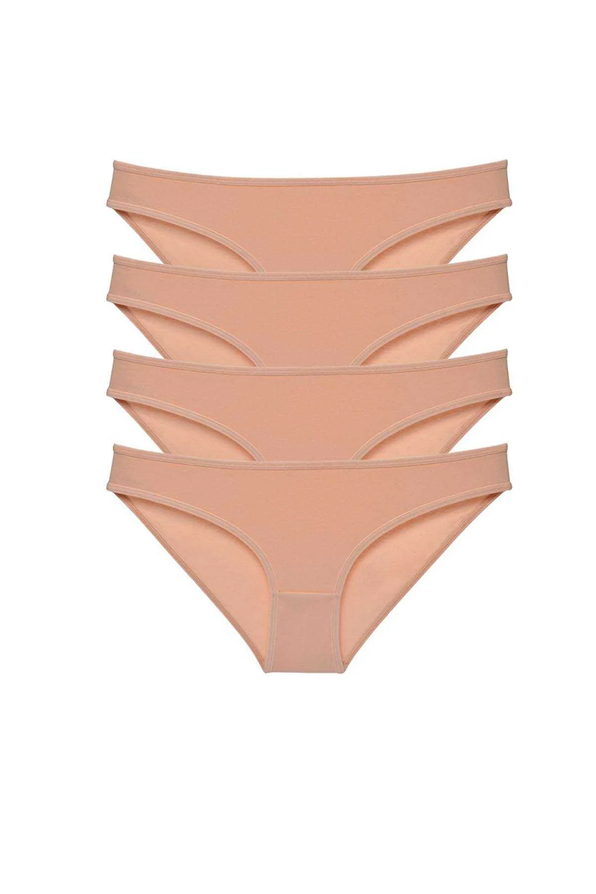 4 adet Süper Eko Set Likralı Kadın Slip Külot Ten - Just Cheap Store Görsel 2