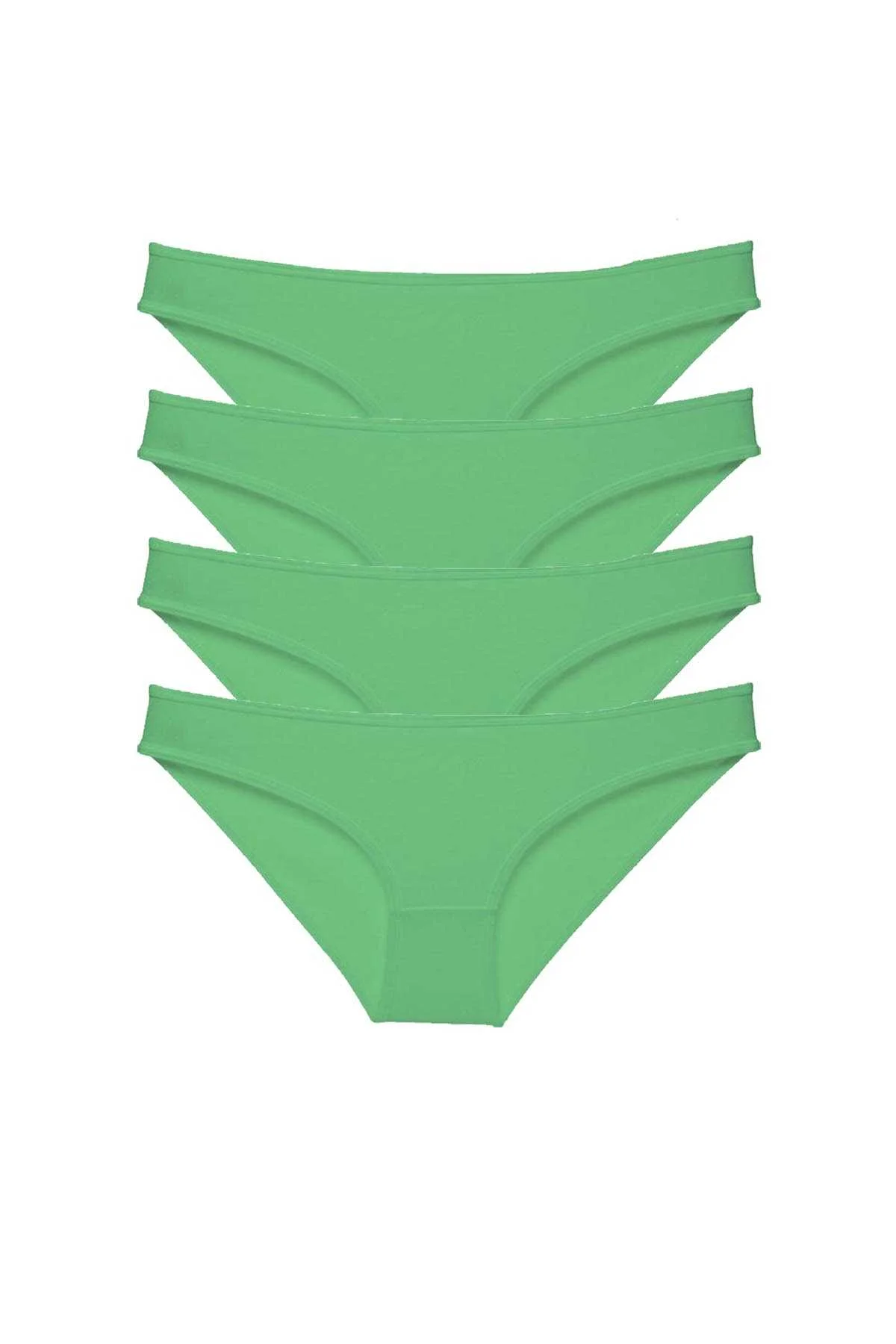4 adet Süper Eko Set Likralı Kadın Slip Külot Yeşil - Just Cheap Store Görsel 4