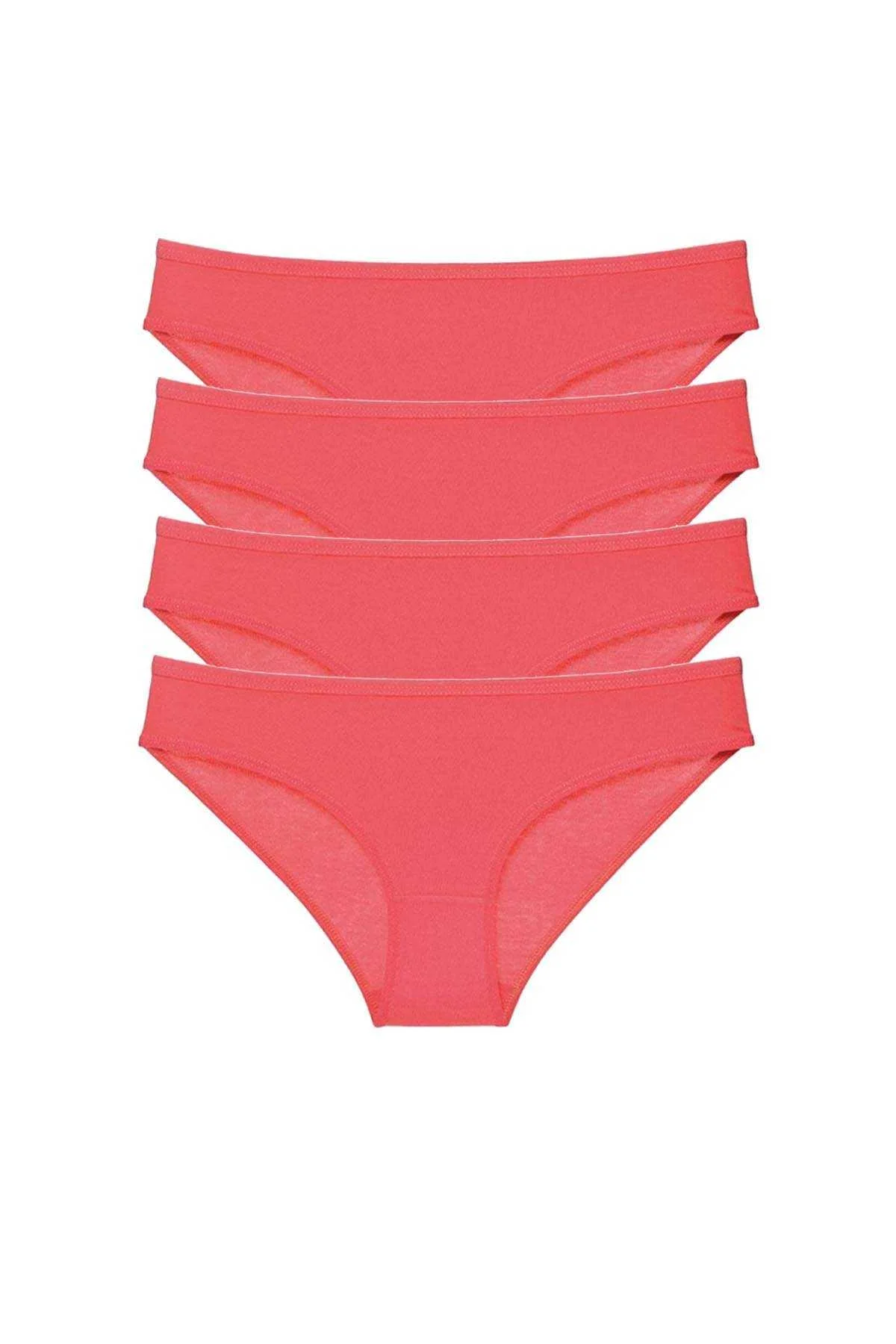 4 adet Süper Eko Set Likralı Kadın Slip Külot Fuşya - Just Cheap Store Görsel 2