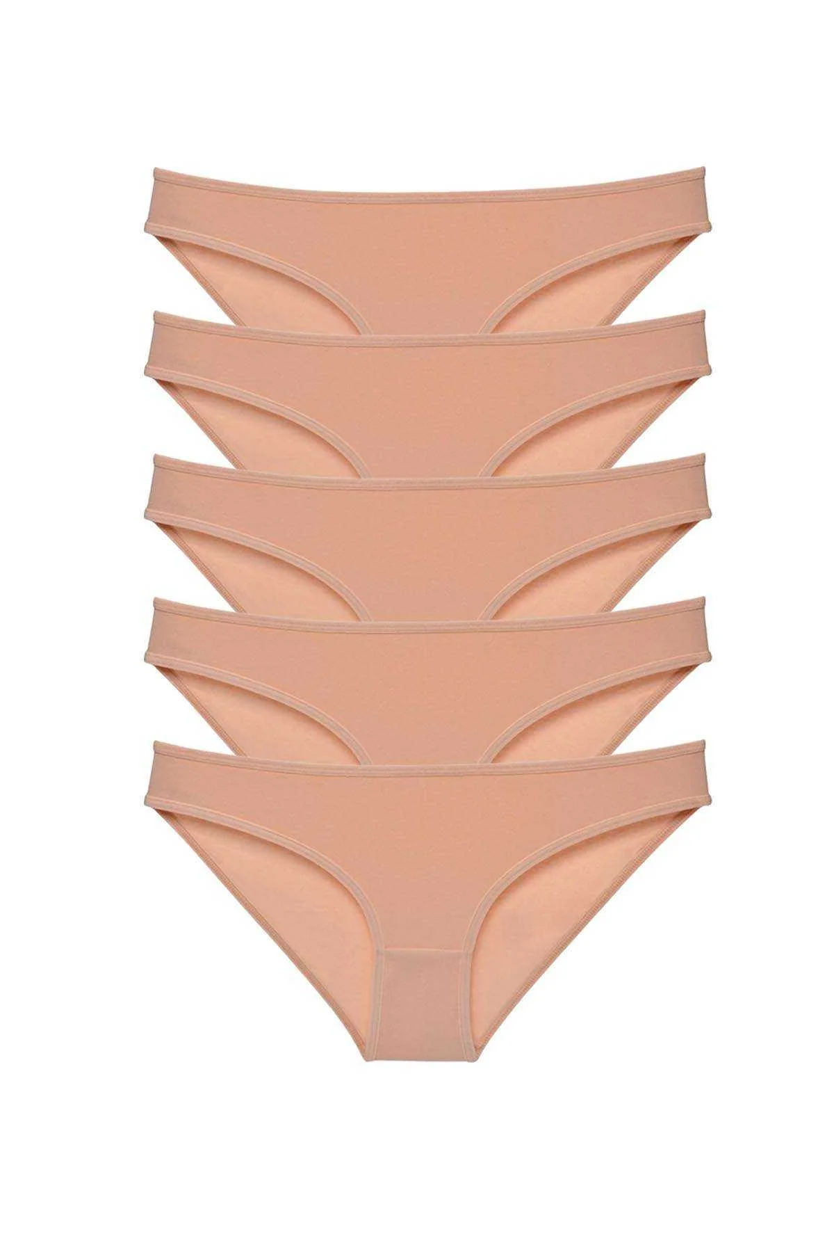 5 adet Süper Eko Set Likralı Kadın Slip Külot Ten - Just Cheap Store Görsel 2