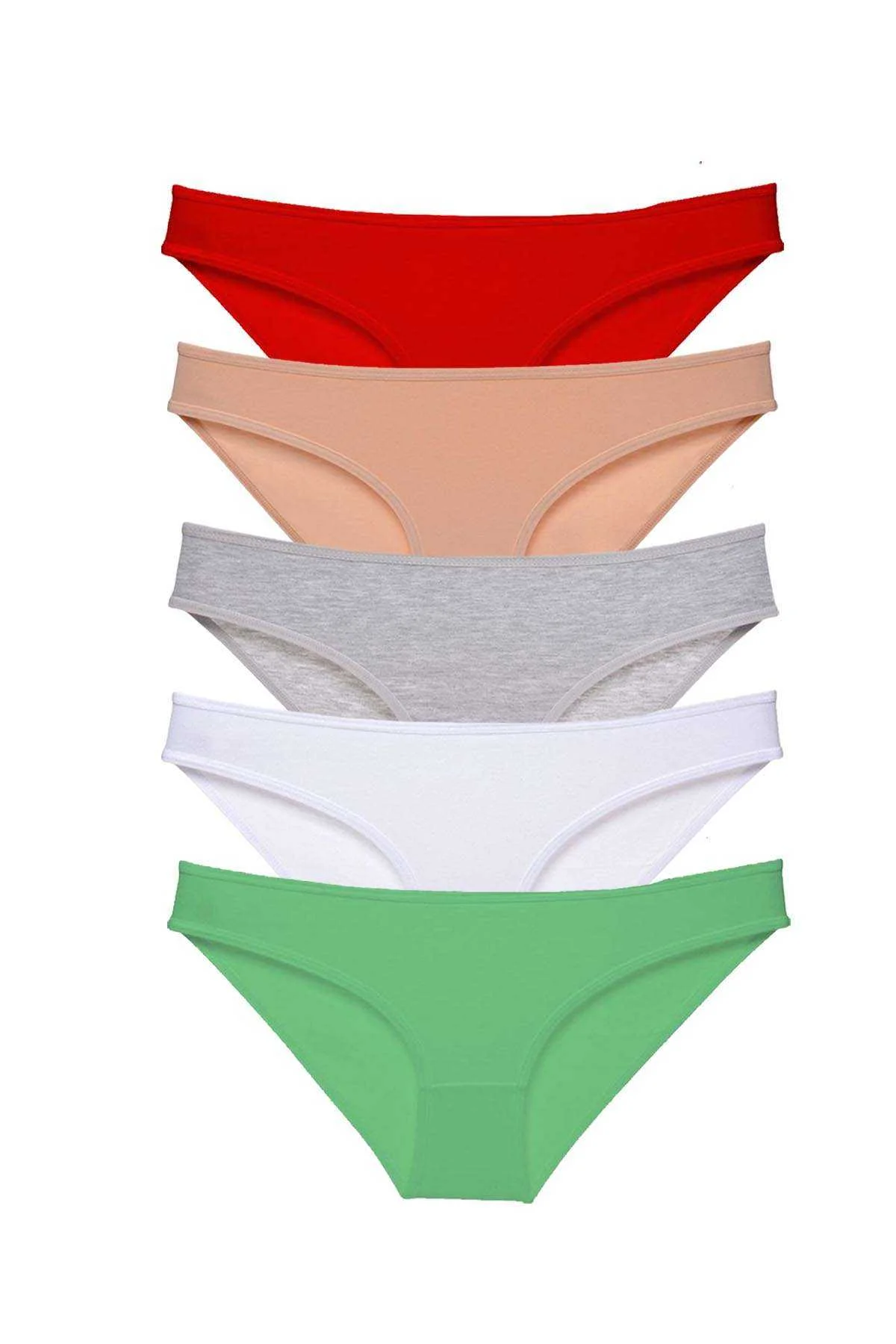 5 adet Süper Eko Set Likralı Kadın Slip Külot 524 - Just Cheap Store Görsel 2