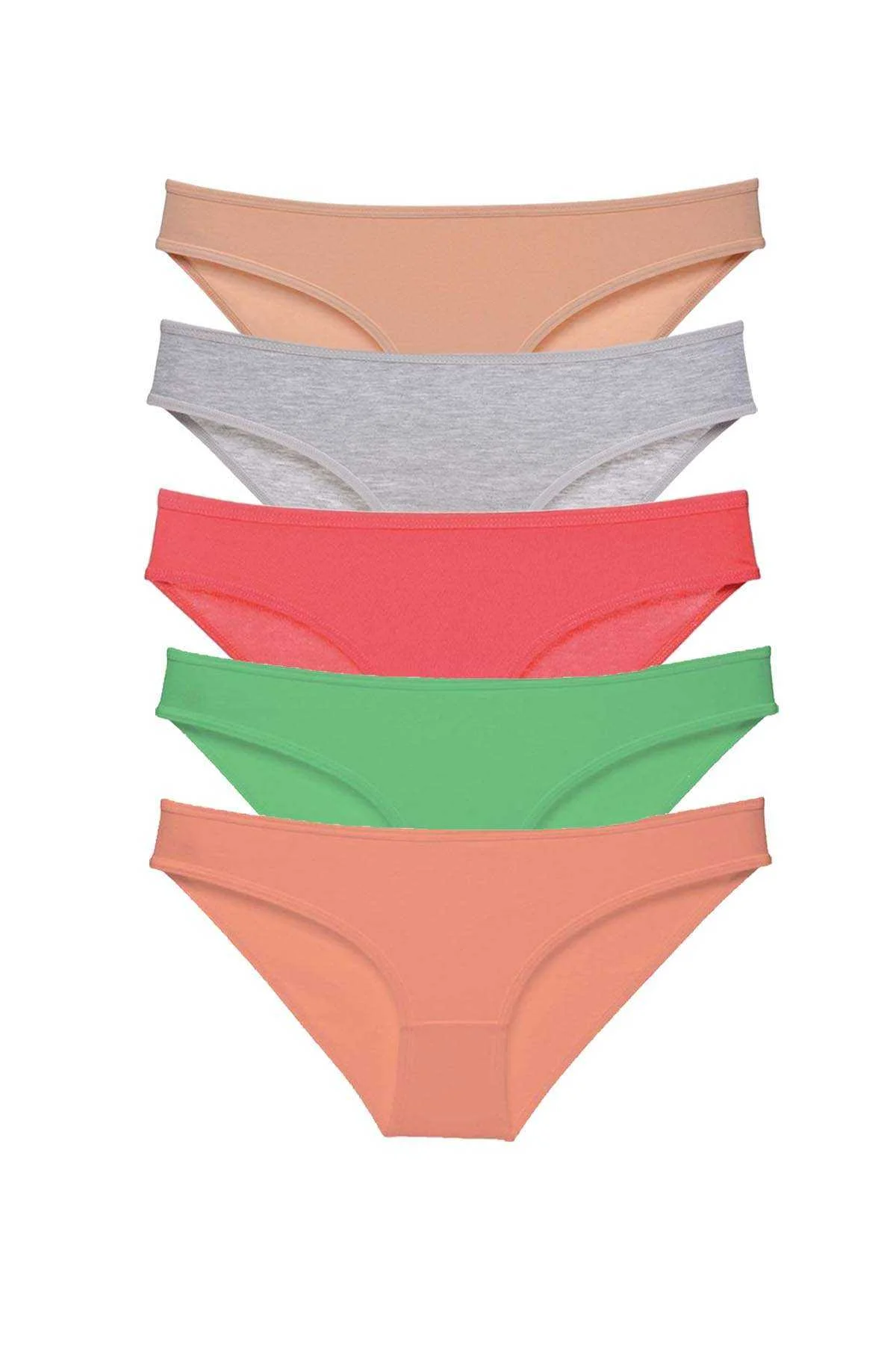 5 adet Eko Set Likralı Kadın Slip Külot Soft Renkler - Just Cheap Store Görsel 2