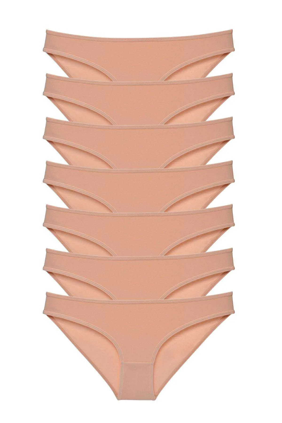 7 adet Süper Eko Set Likralı Kadın Slip Külot Ten - Just Cheap Store Görsel 2