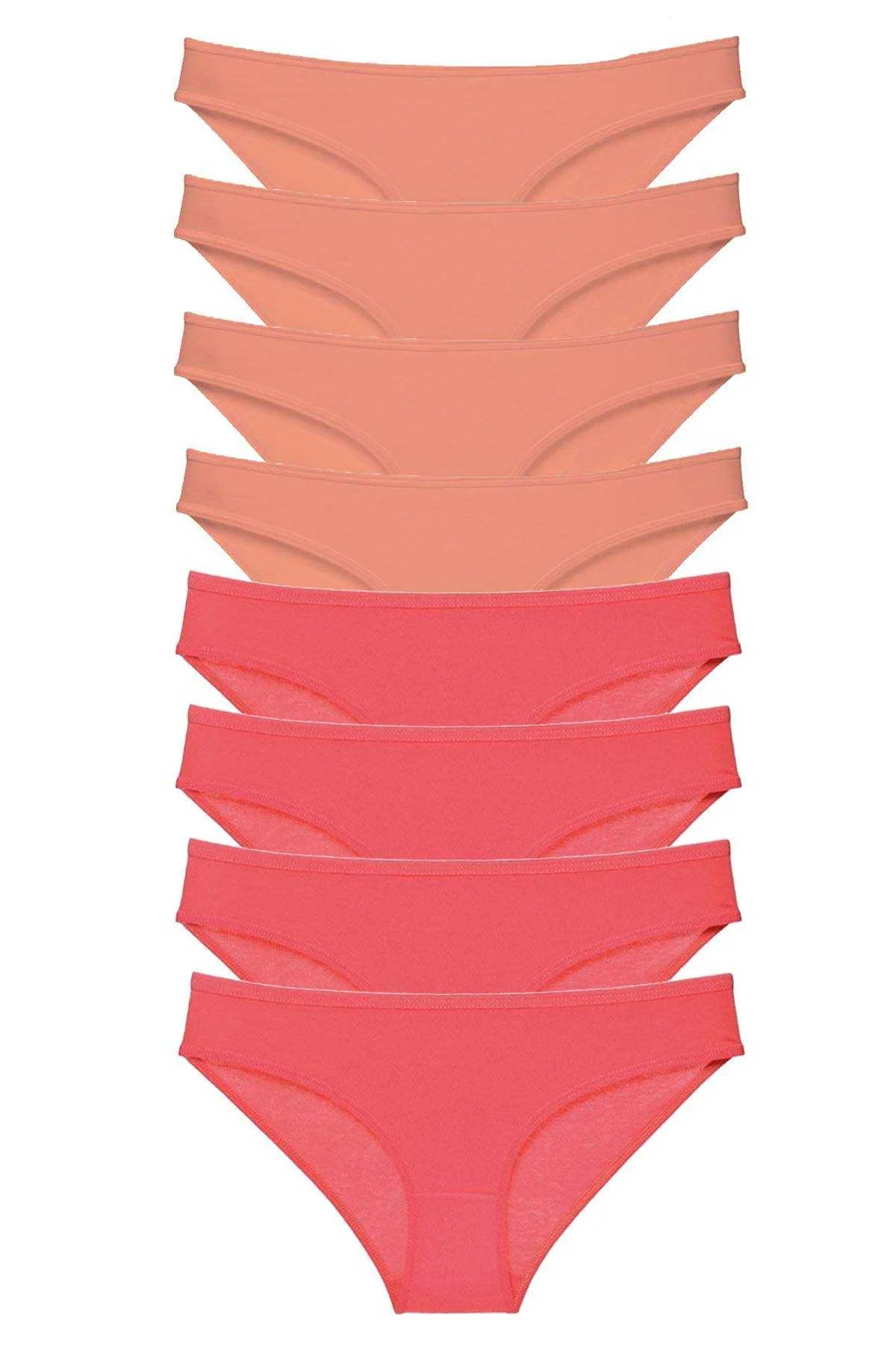8 adet Eko Set Likralı Kadın Slip Külot Pudra Fuşya - Just Cheap Store Görsel 2