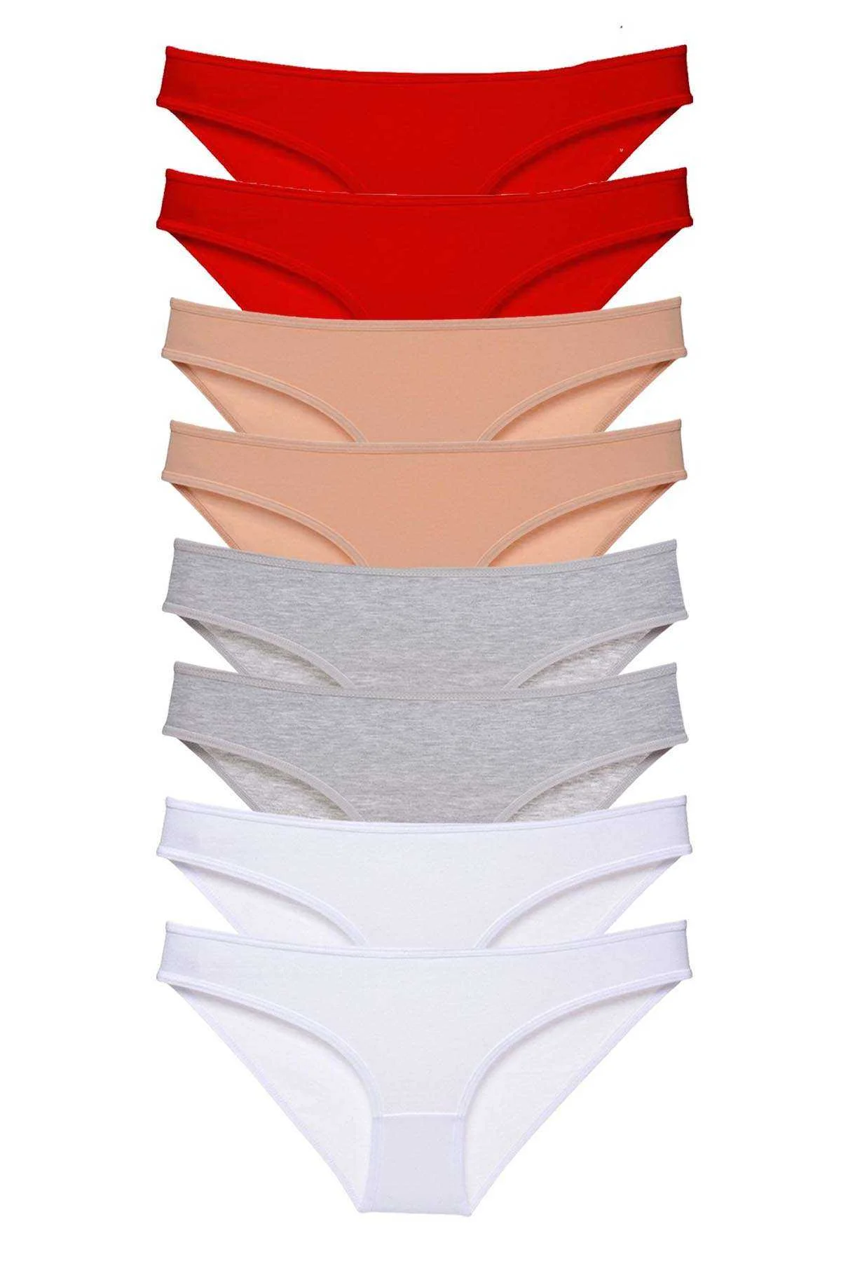 8 adet Süper Eko Set Likralı Kadın Slip Külot 532 - Just Cheap Store Görsel 2