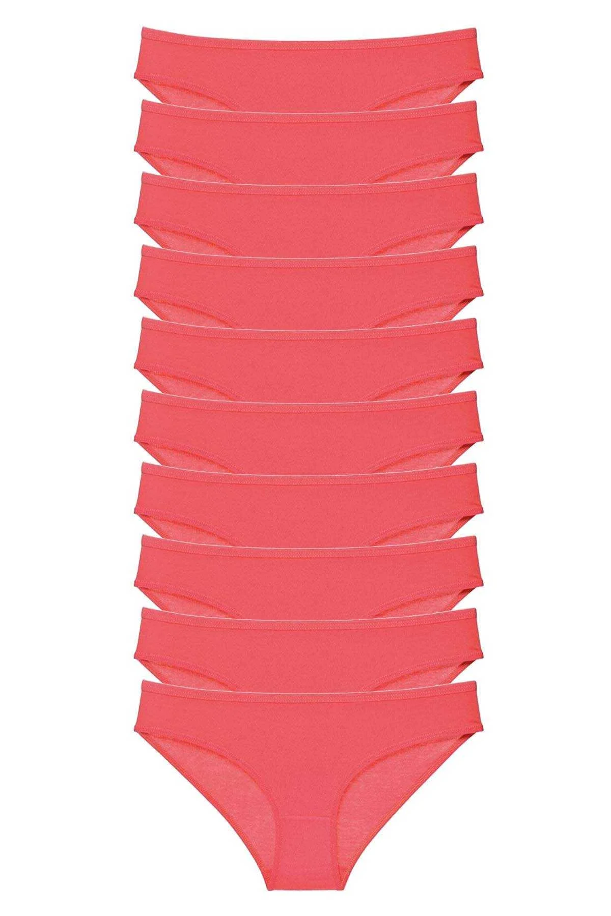 10 adet Süper Eko Set Likralı Kadın Slip Külot Fuşya - Just Cheap Store Görsel 2