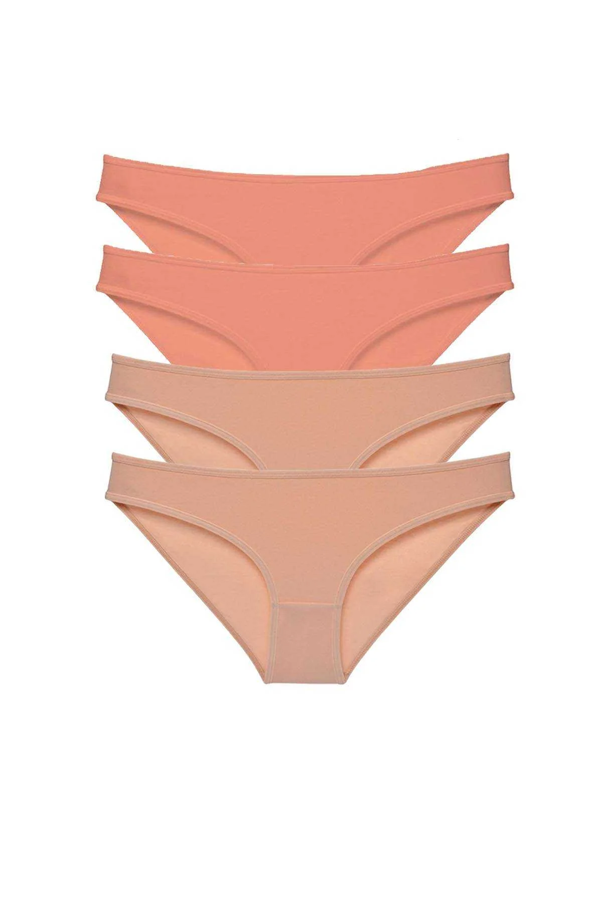 4 adet Süper Eko Set Likralı Kadın Slip Külot Pudra Ten - Just Cheap Store Görsel 5