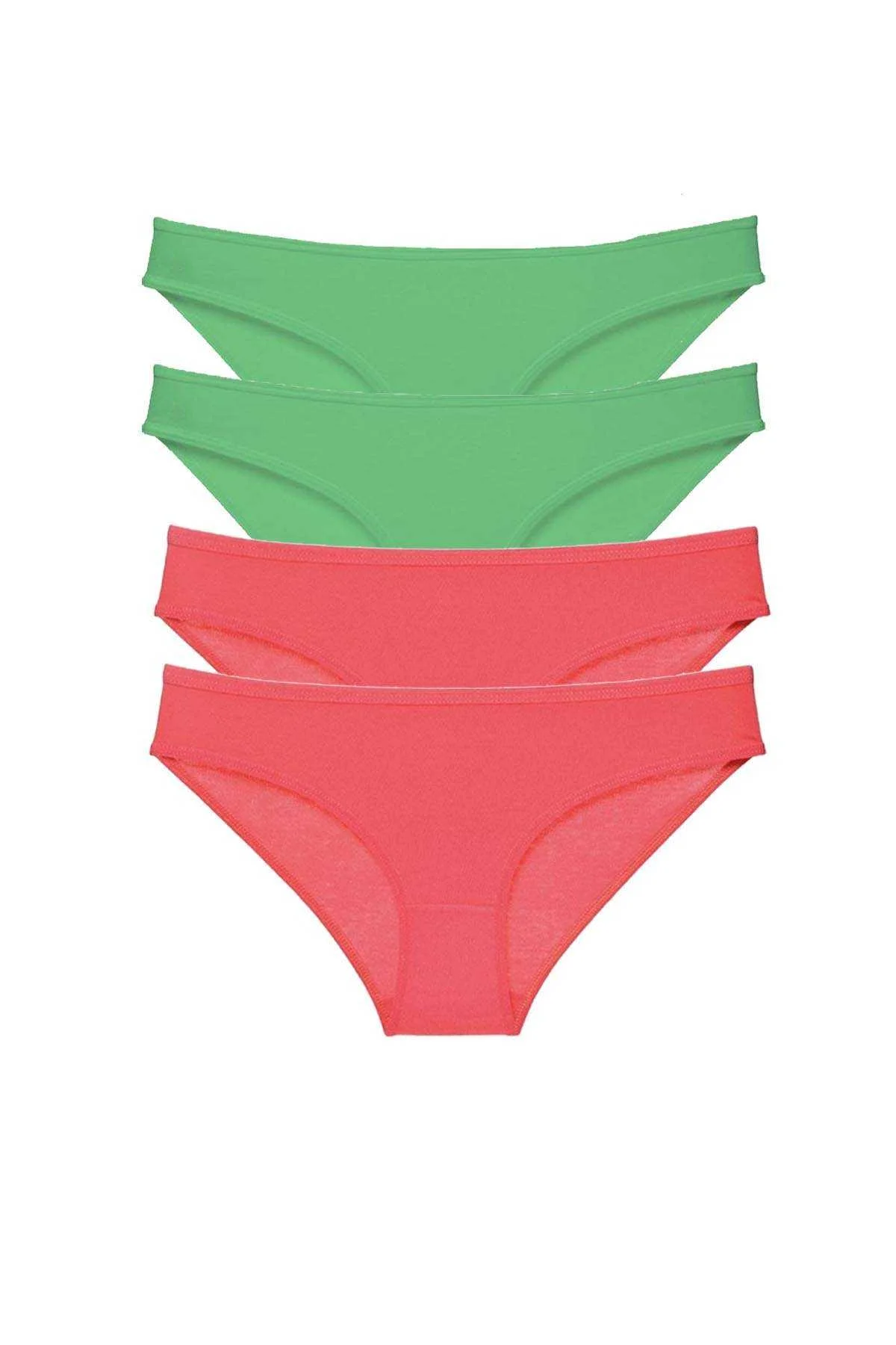 4 adet Eko Set Likralı Kadın Slip Külot Yeşil Fuşya - Just Cheap Store Görsel 5