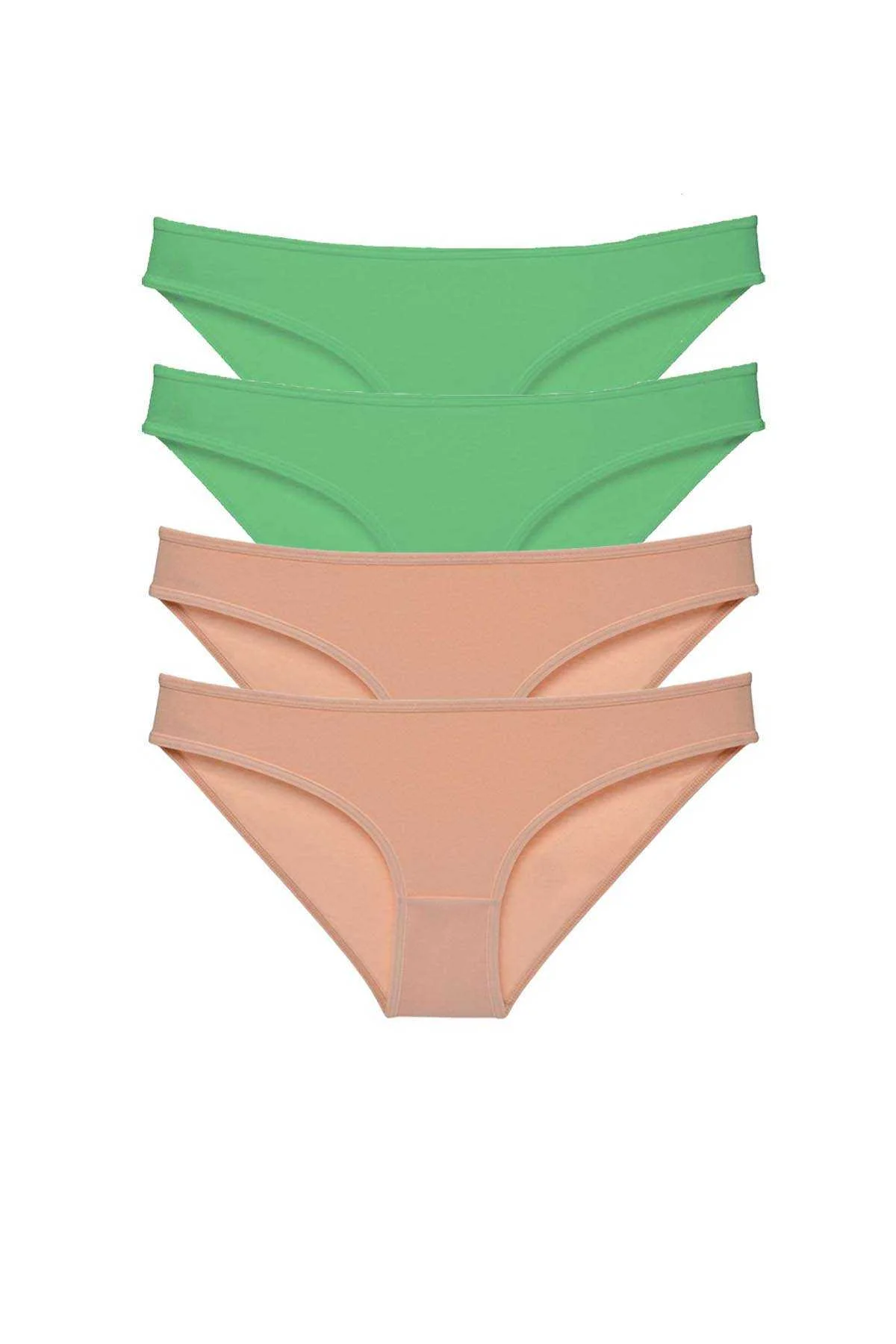 4 adet Süper Eko Set Likralı Kadın Slip Külot Yeşil Ten - Just Cheap Store Görsel 5