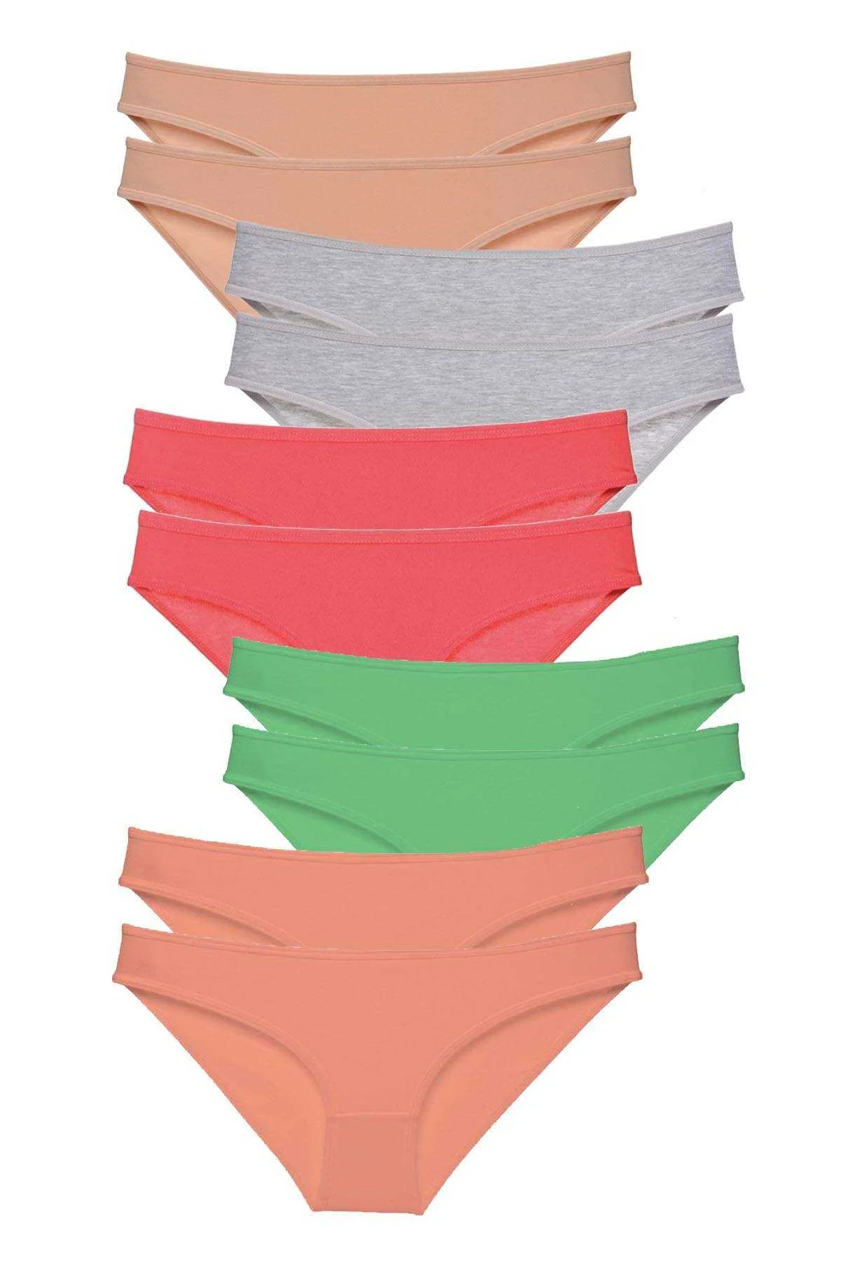 10 adet Süper Eko Set Likralı Kadın Slip Külot Soft Renkler - Just Cheap Store Görsel 2