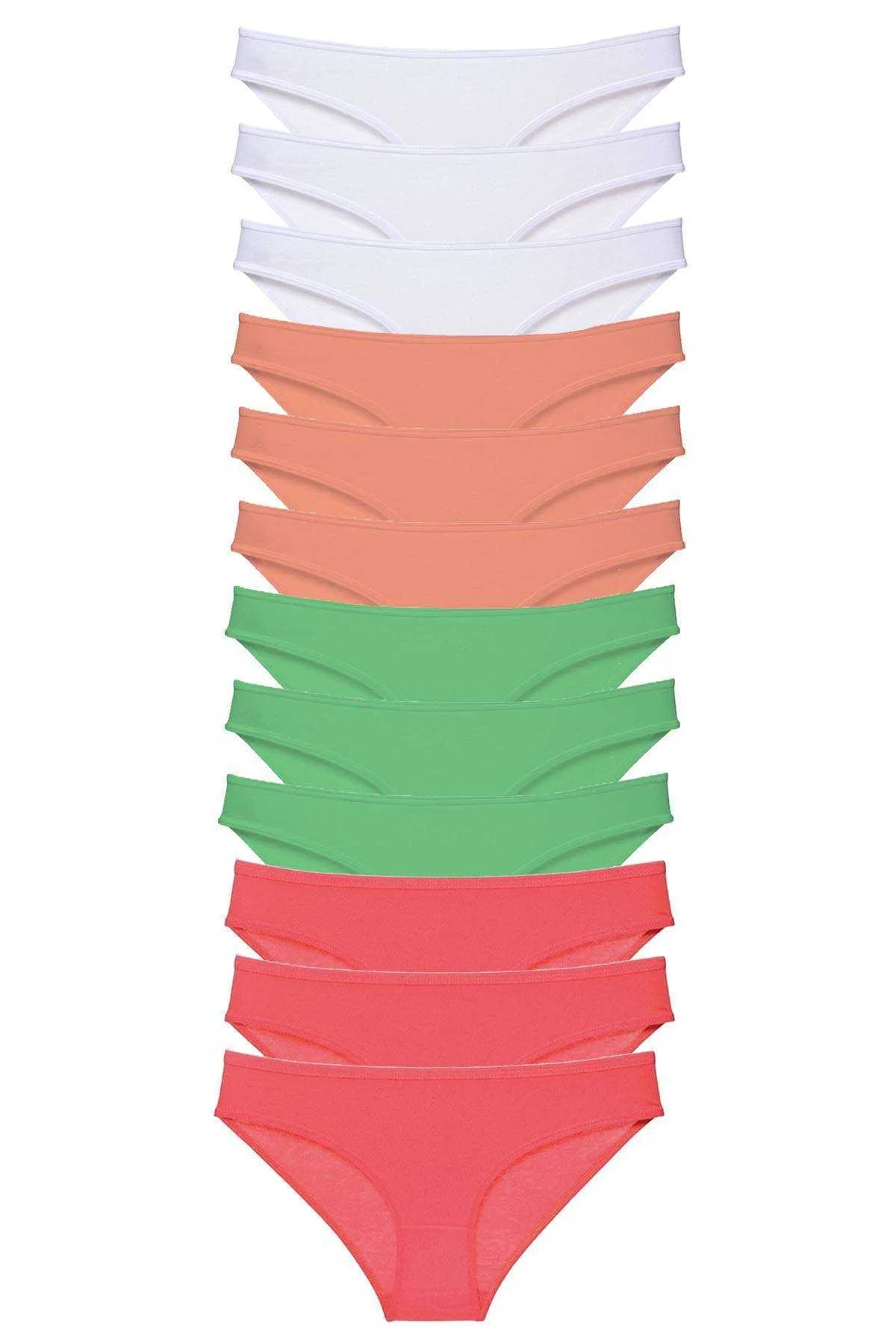 12 adet Süper Eko Set Likralı Kadın Slip Külot 511 - Just Cheap Store Görsel 2