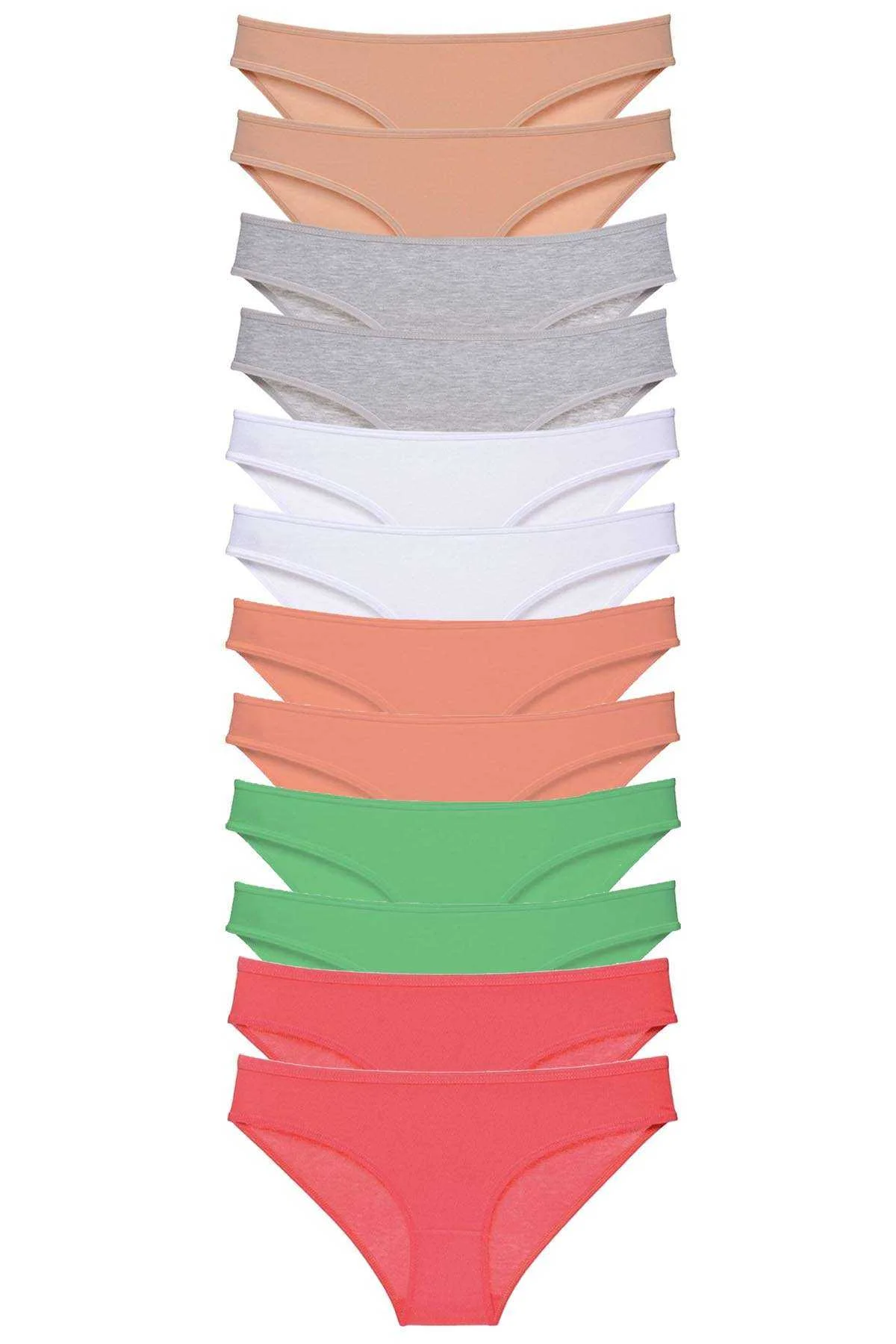 12 adet Süper Eko Set Likralı Kadın Slip Külot Set 6 - Just Cheap Store Görsel 2