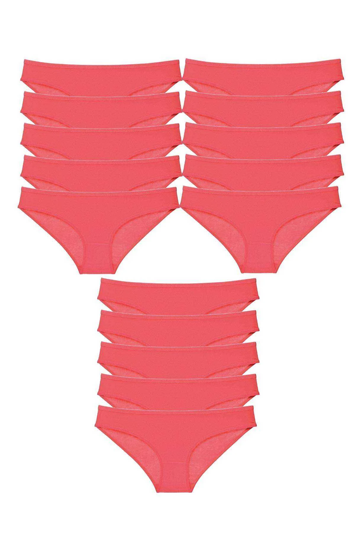 15 adet Süper Eko Set Likralı Kadın Slip Külot Fuşya - Just Cheap Store Görsel 4