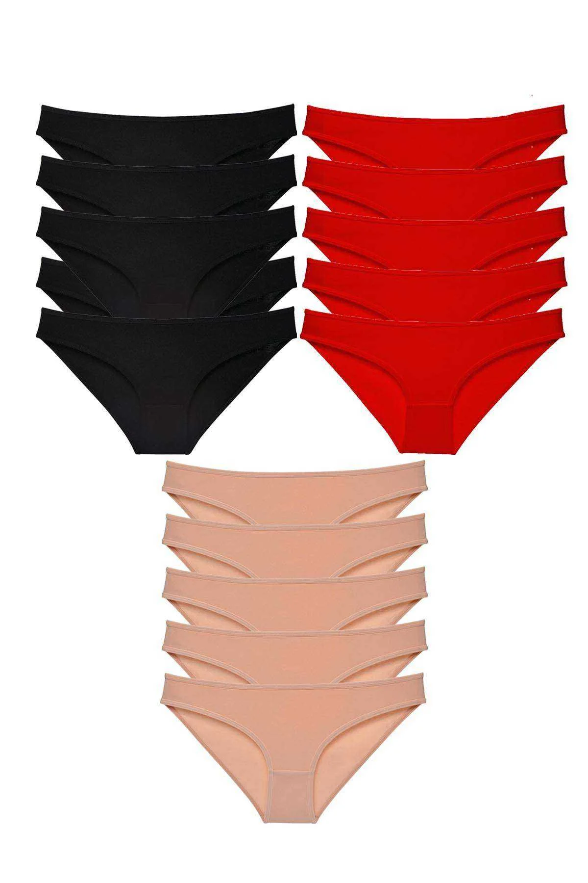 15 adet Süper Eko Set Likralı Kadın Slip Külot 512 - Just Cheap Store Görsel 2