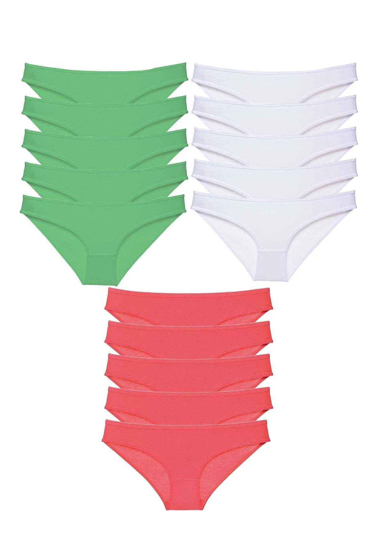 15 adet Süper Eko Set Likralı Kadın Slip Külot 538 - Just Cheap Store Görsel 2