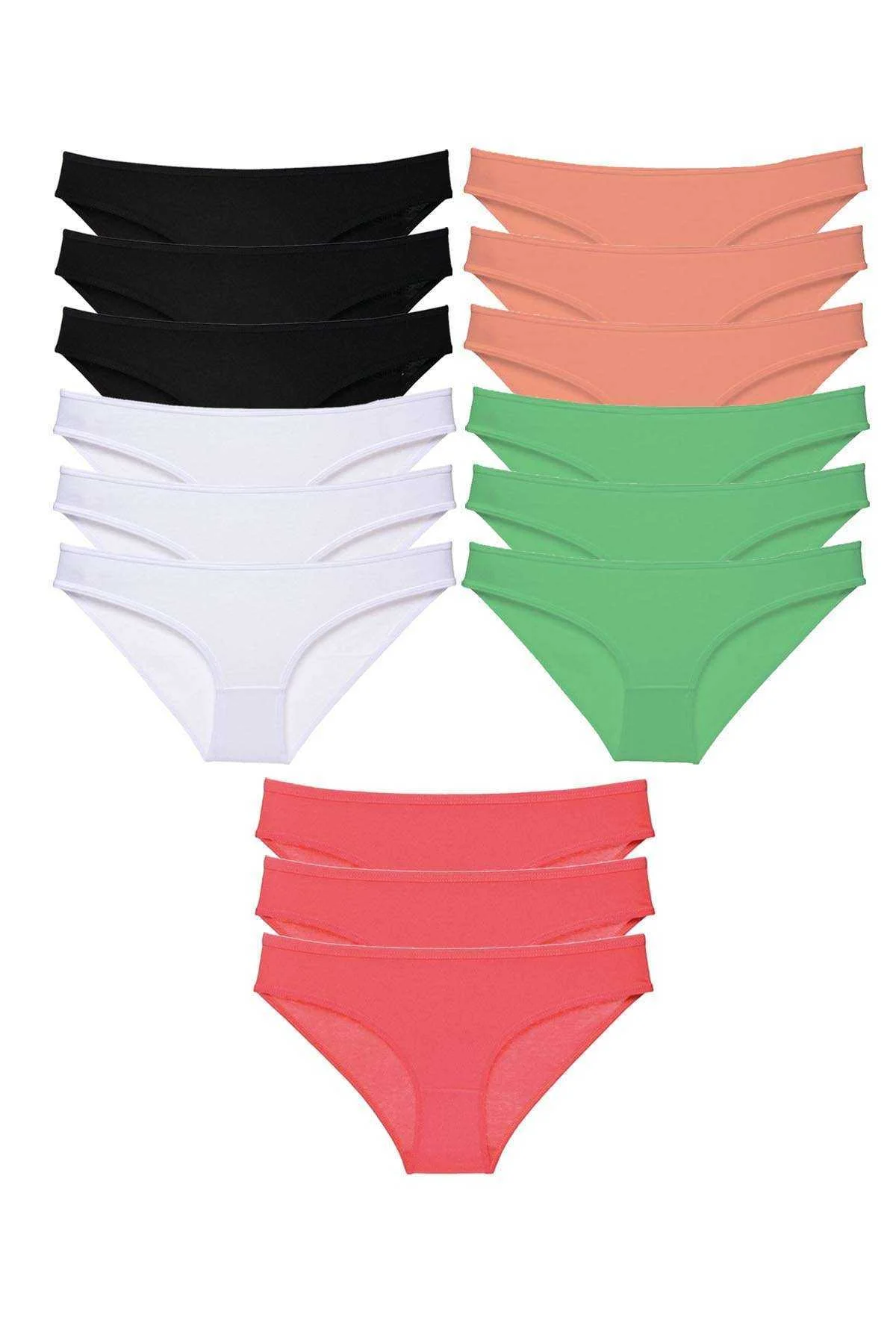 15 adet Süper Eko Set Likralı Kadın Slip Külot 516 - Just Cheap Store Görsel 2