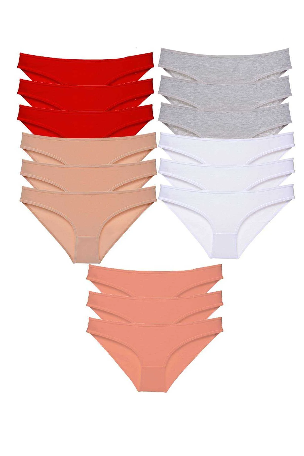 15 adet Süper Eko Set Likralı Kadın Slip Külot 520 - Just Cheap Store Görsel 2