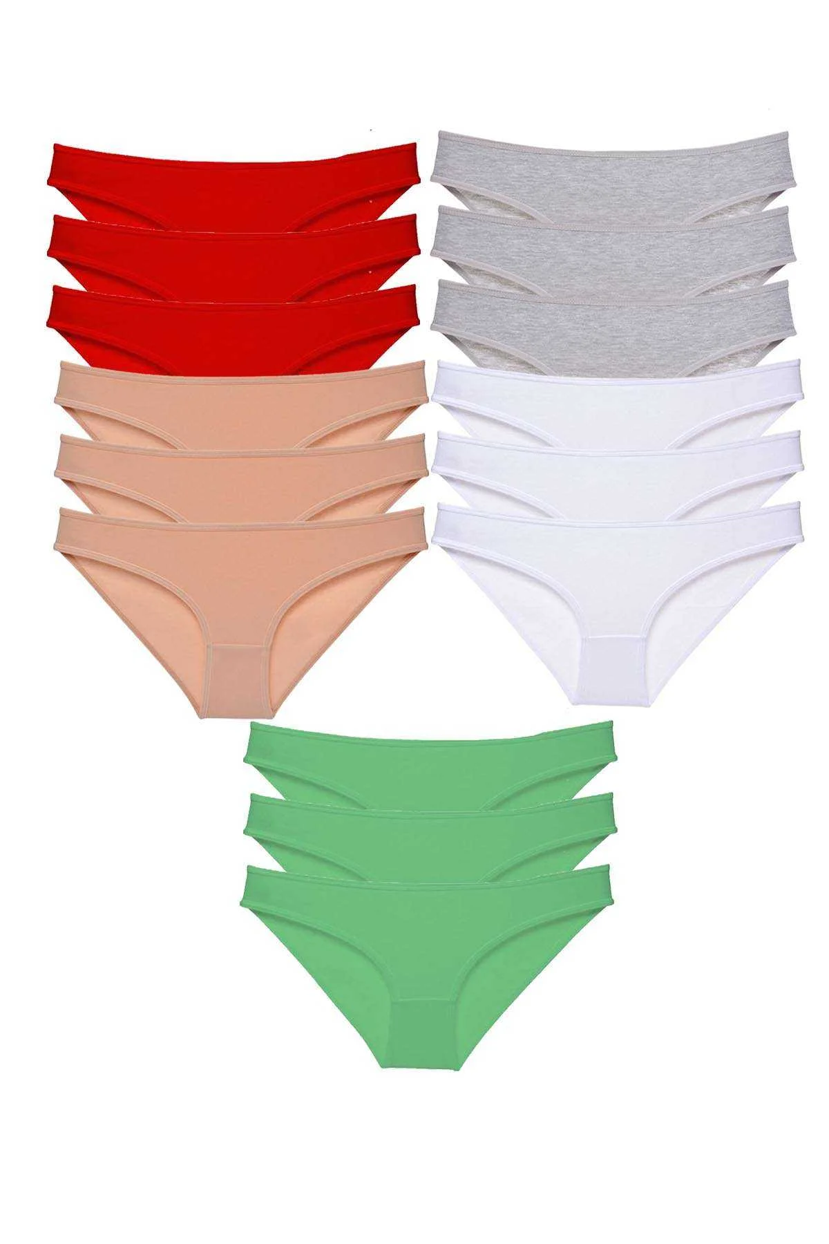 15 adet Süper Eko Set Likralı Kadın Slip Külot 521 - Just Cheap Store Görsel 2