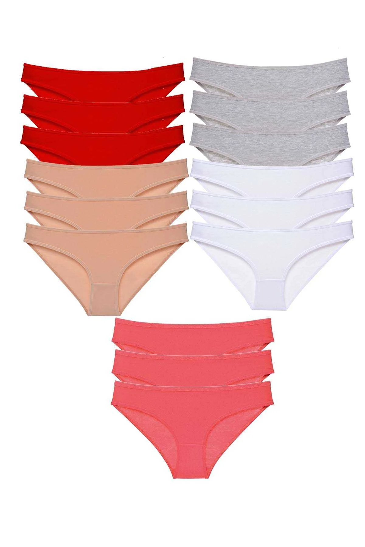 15 adet Süper Eko Set Likralı Kadın Slip Külot 522 - Just Cheap Store Görsel 2