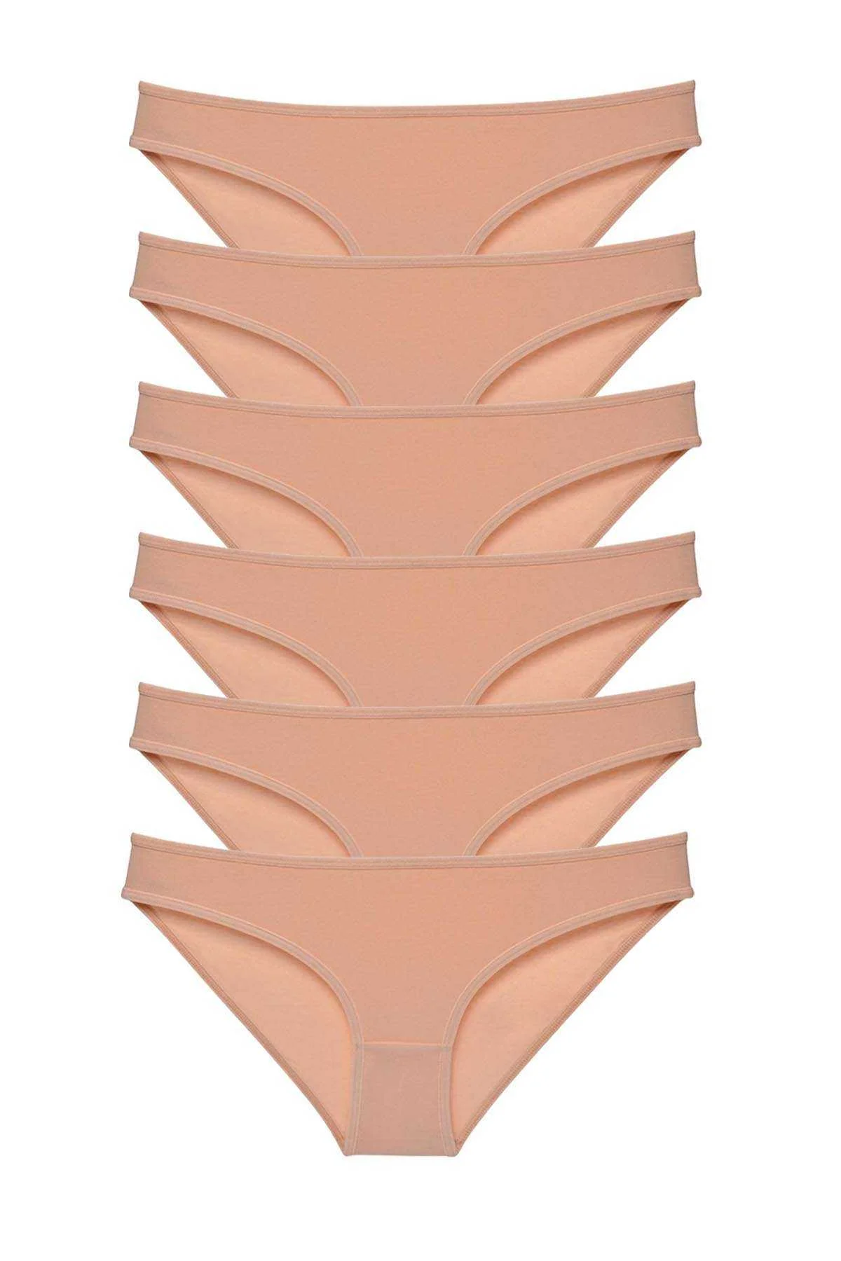 6 adet Süper Eko Set Likralı Kadın Slip Külot Ten - Just Cheap Store Görsel 4