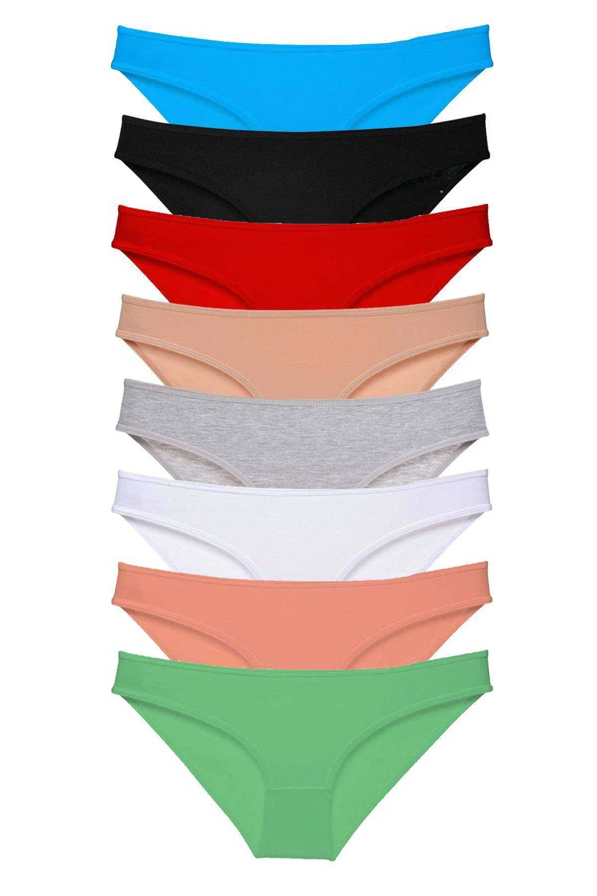 8 adet Süper Eko Set Likralı Kadın Slip Külot Set 1 - Just Cheap Store Görsel 2