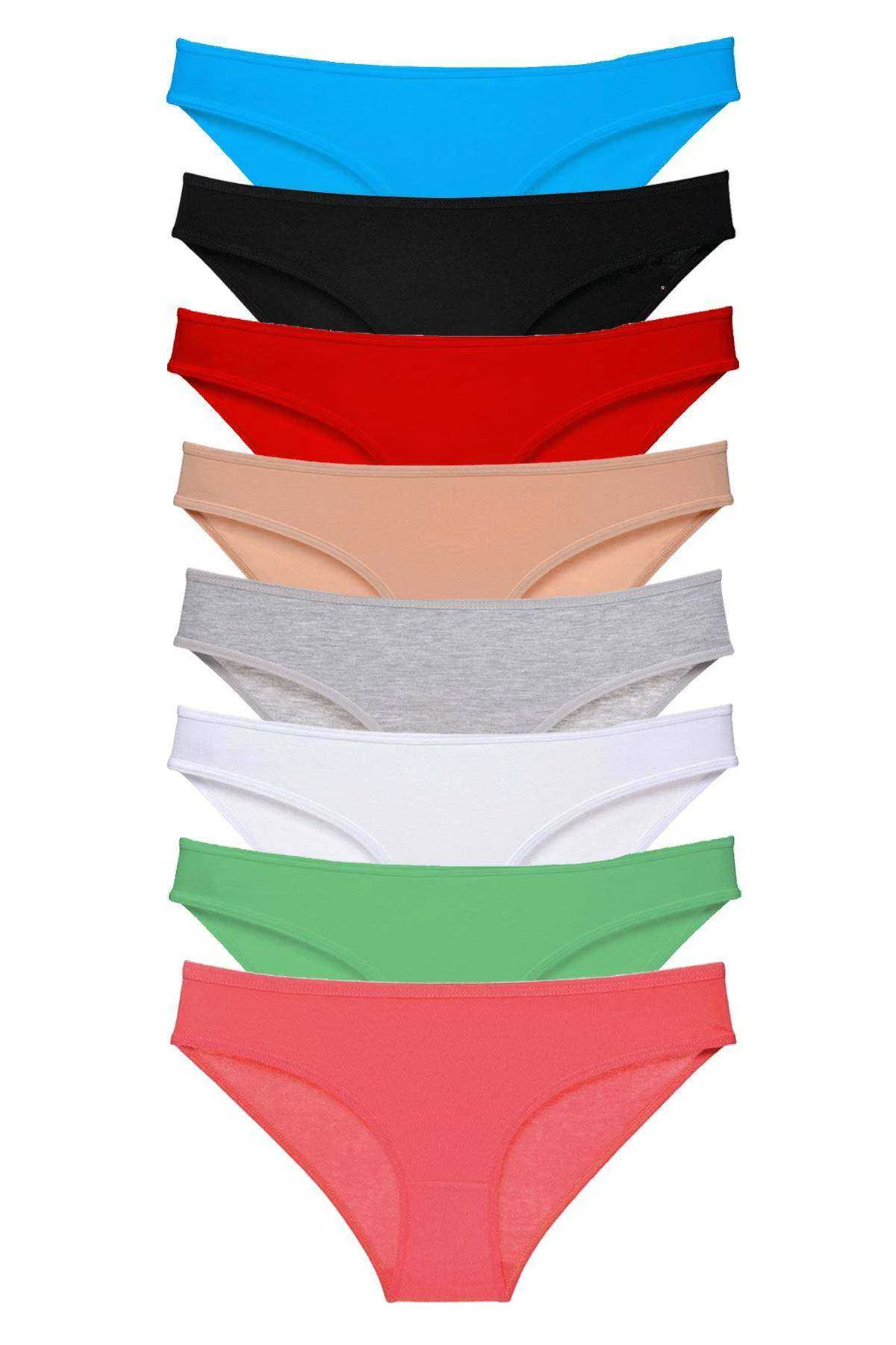 8 adet Süper Eko Set Likralı Kadın Slip Külot Set 3 - Just Cheap Store Görsel 2