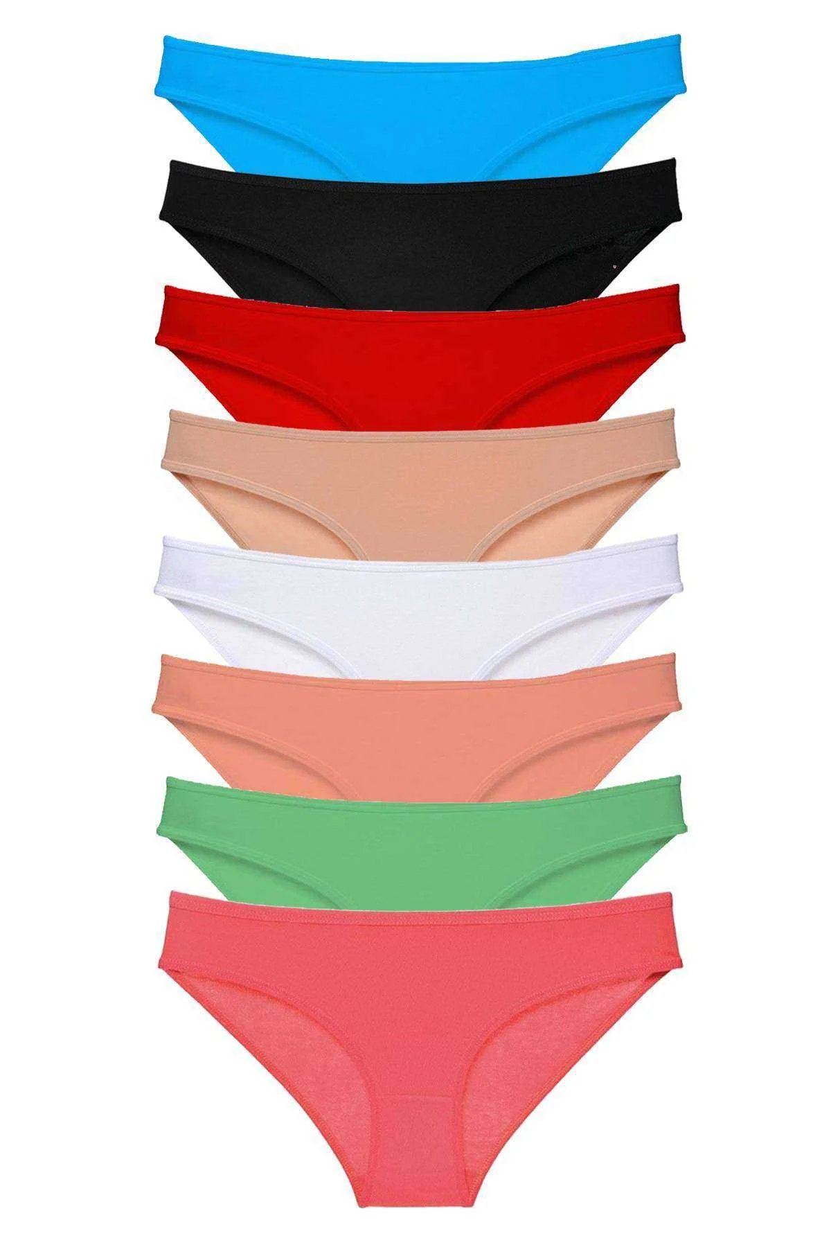 8 adet Süper Eko Set Likralı Kadın Slip Külot Set 5 - Just Cheap Store Görsel 2