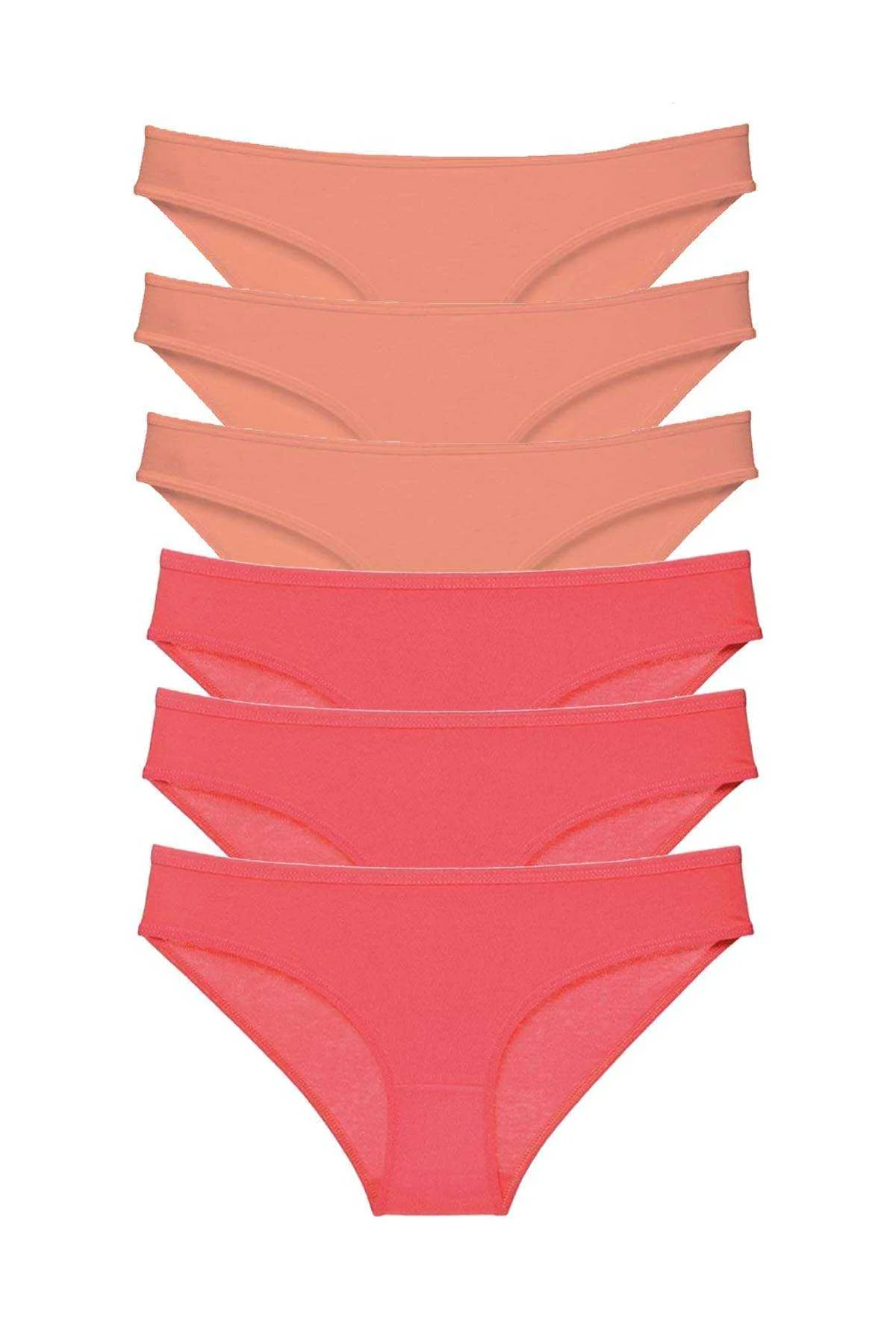 6 adet Süper Eko Set Likralı Kadın Slip Külot Pudra Fuşya - Just Cheap Store Görsel 5