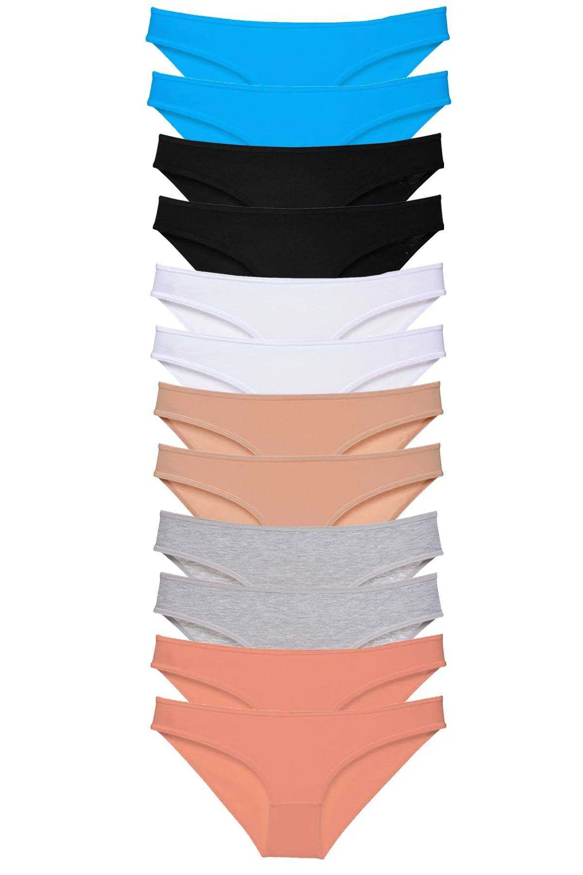 12 adet Eko Set Likralı Kadın Slip Külot Çok Renkli 4 - Just Cheap Store Görsel 2