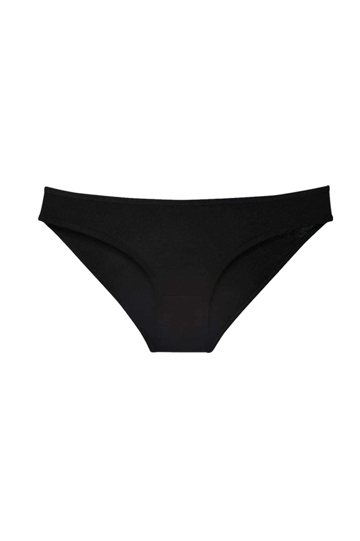 Siyah Kadın Günlük Pamuklu Likralı Özel Poşet İçinde Taşınabilir Acil Durum Slip Külot - Just Cheap Store Görsel 3