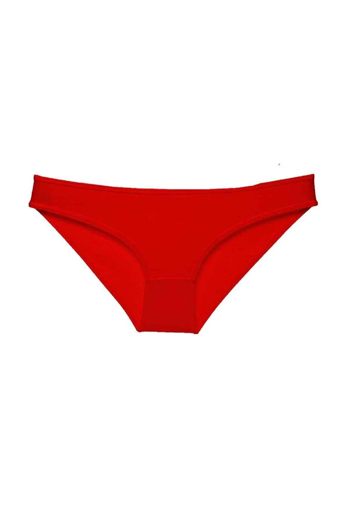 Kırmızı Kadın Günlük Pamuklu Likralı Özel Poşet İçinde Taşınabilir Acil Durum Slip Külot - Just Cheap Store Görsel 5