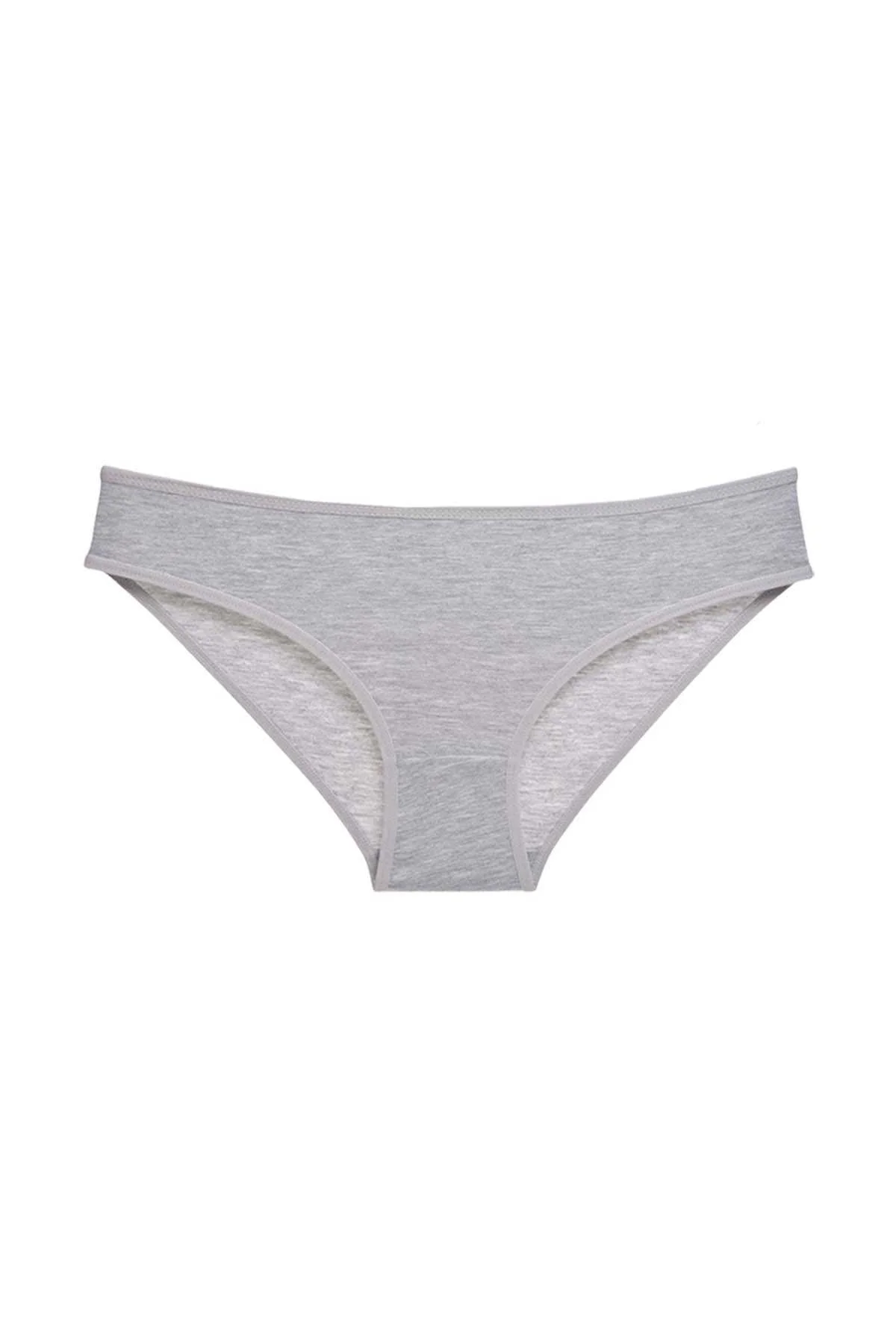 Gri Kadın Günlük Pamuklu Likralı Özel Poşet İçinde Taşınabilir Slip Külot - Just Cheap Store Görsel 3