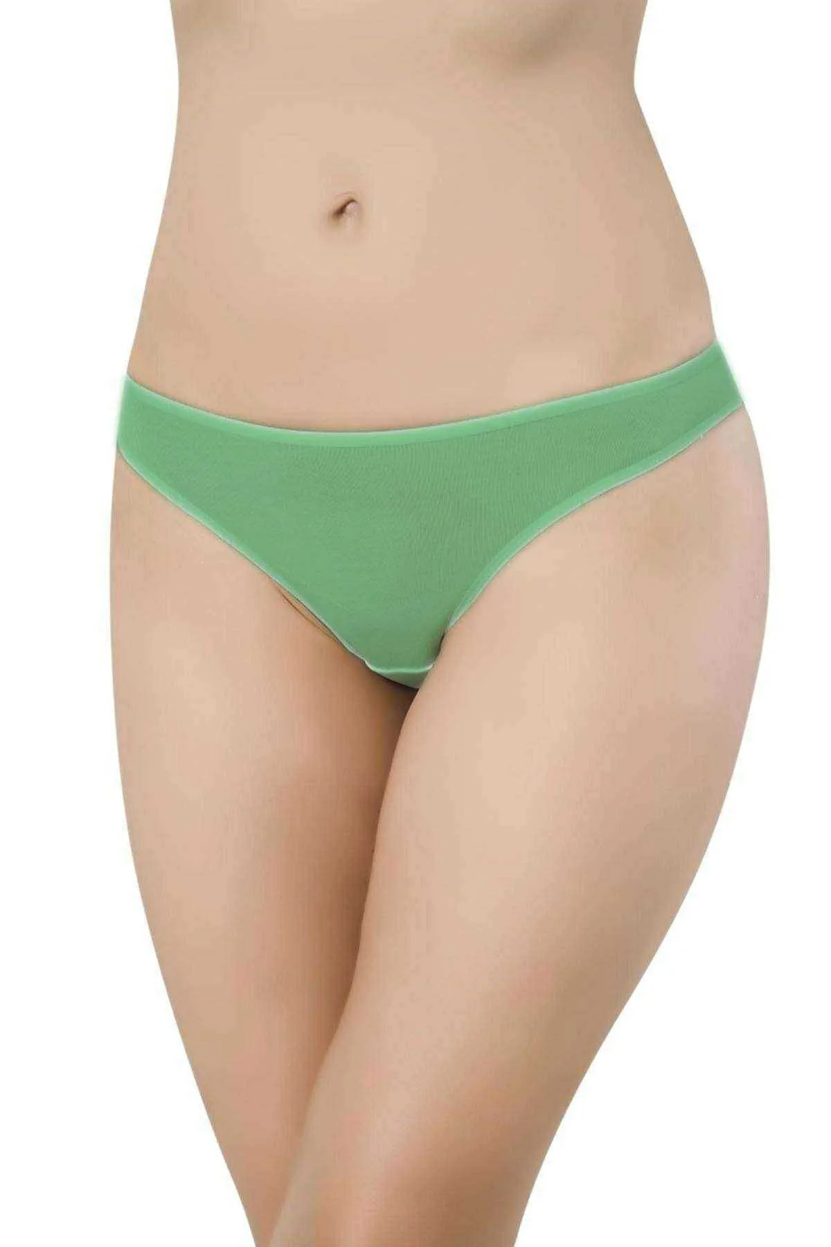 Yeşil Kadın Günlük Pamuklu Likralı Özel Poşet İçinde Taşınabilir Acil Durum Slip Külot - Just Cheap Store Görsel 2