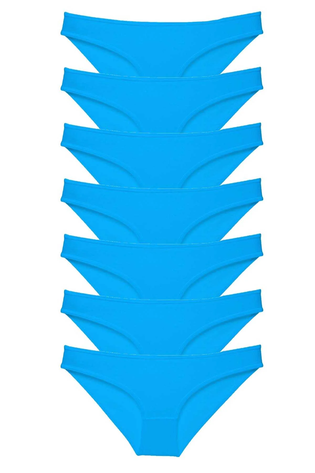 7 adet Süper Eko Set Likralı Kadın Slip Külot Mavi - Just Cheap Store Görsel 4